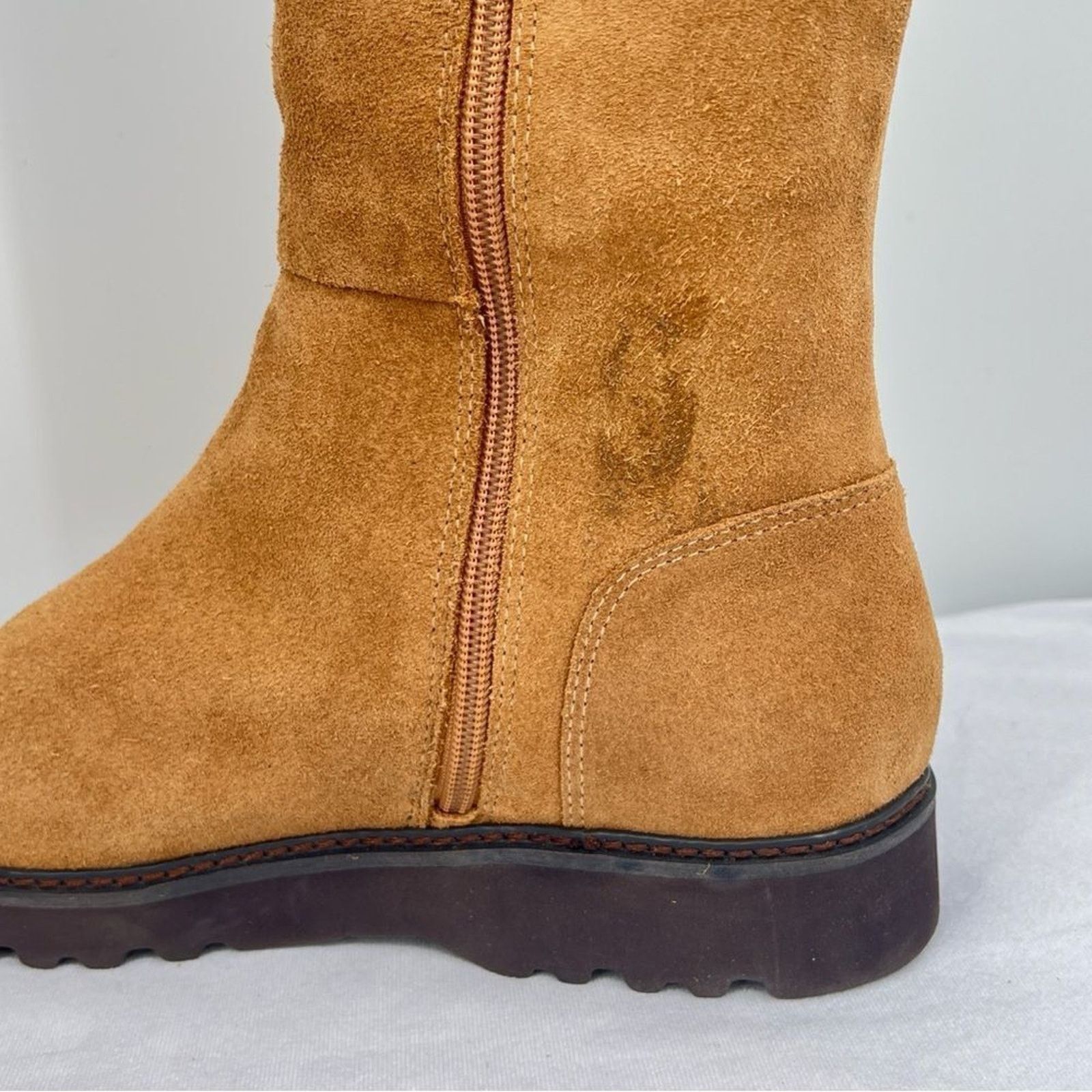 Donald Pliner Donald Pliner Codie Carmel Suede Stretch Zip Knee High Boots Size US 8.5 / IT 38.5 - 9 Thumbnail