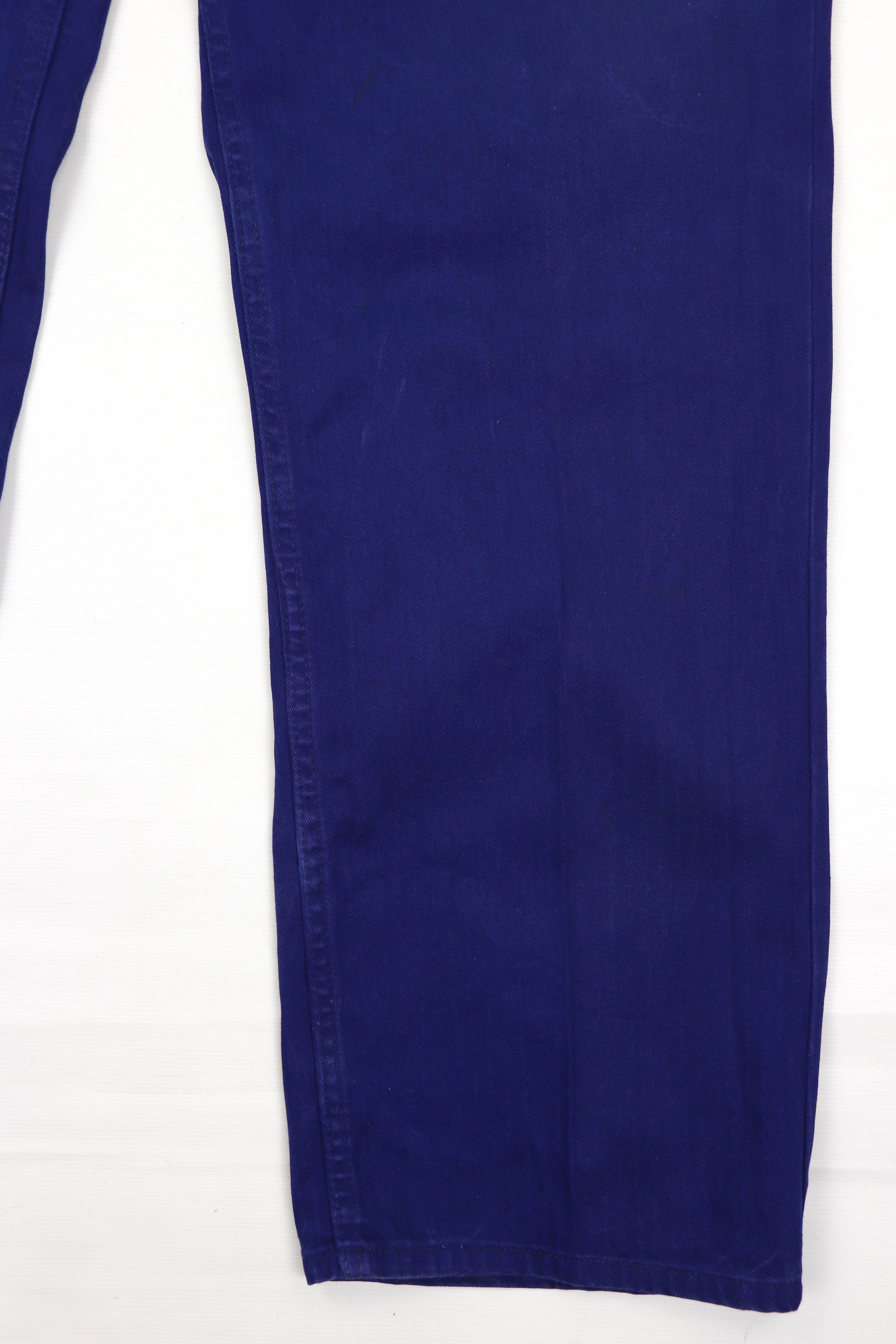 Vintage Vintage French Workers SANFOR Blue Cotton Chore Pants Size US 40 / EU 56 - 6 Thumbnail