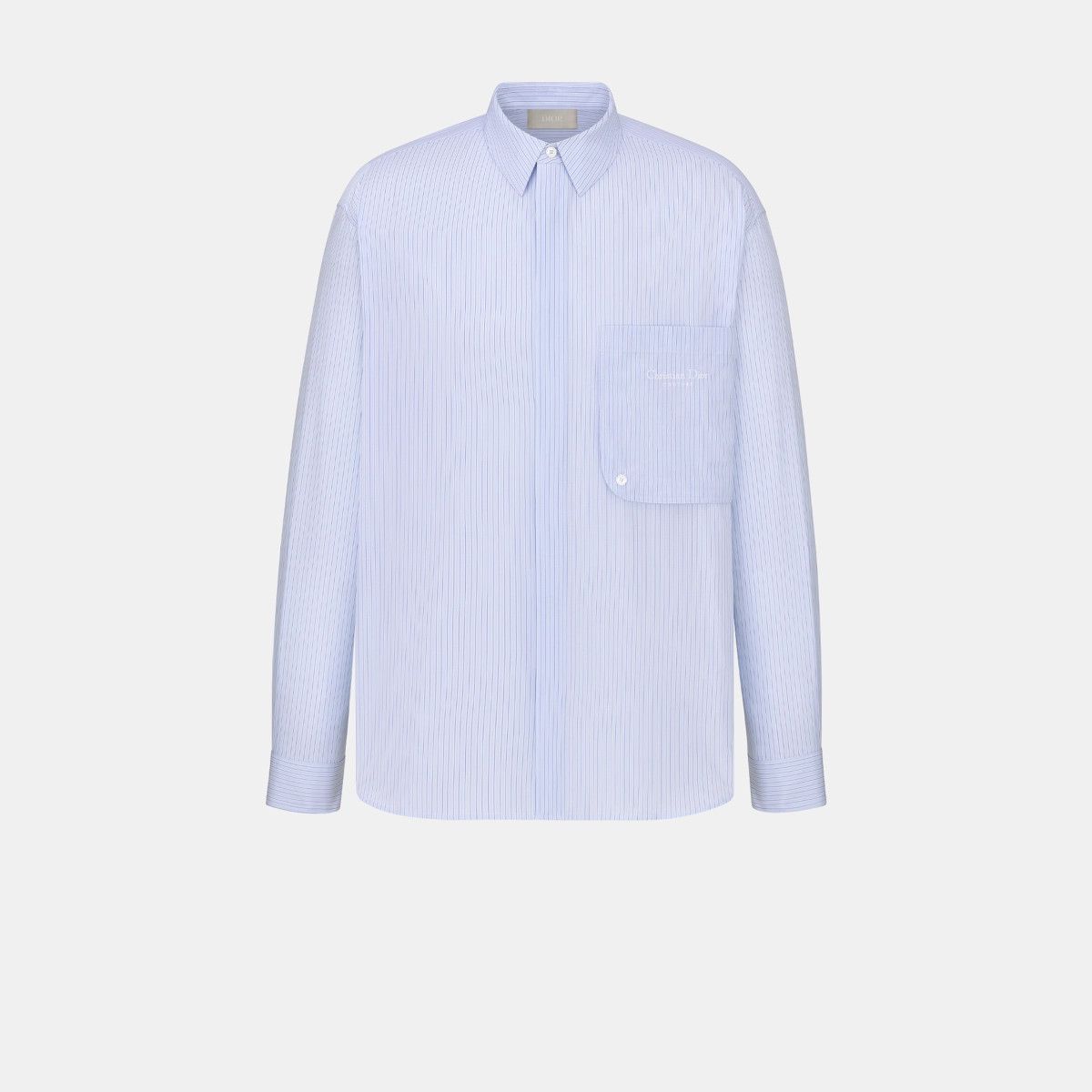 Dior o1bcso1str0226 Couture Embroidery Shirt in Light Blue Size US S / EU 44-46 / 1 - 1 Thumbnail