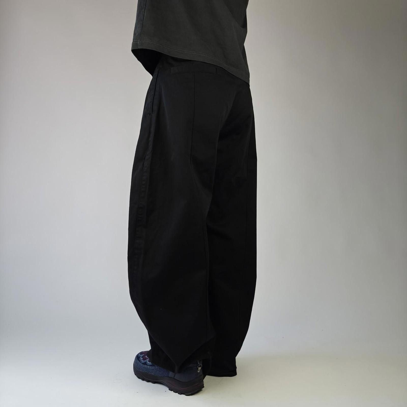 Other Black Wide Leg Button-Up Trousers Size US 34 / EU 50 - 4 Thumbnail