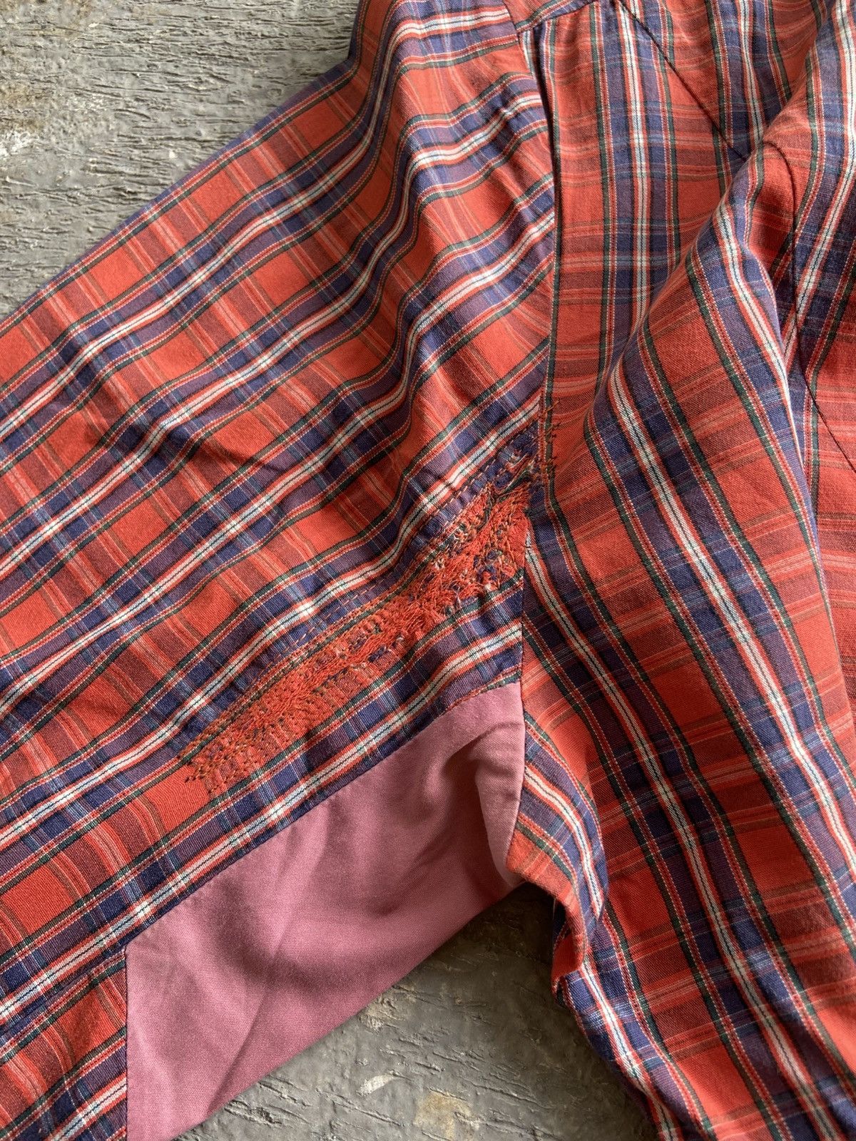Vivienne Westwood 2000s Vivienne Westwood Man - Asymmetrical Patchwork Shirt Size US L / EU 52-54 / 3 - 8 Thumbnail