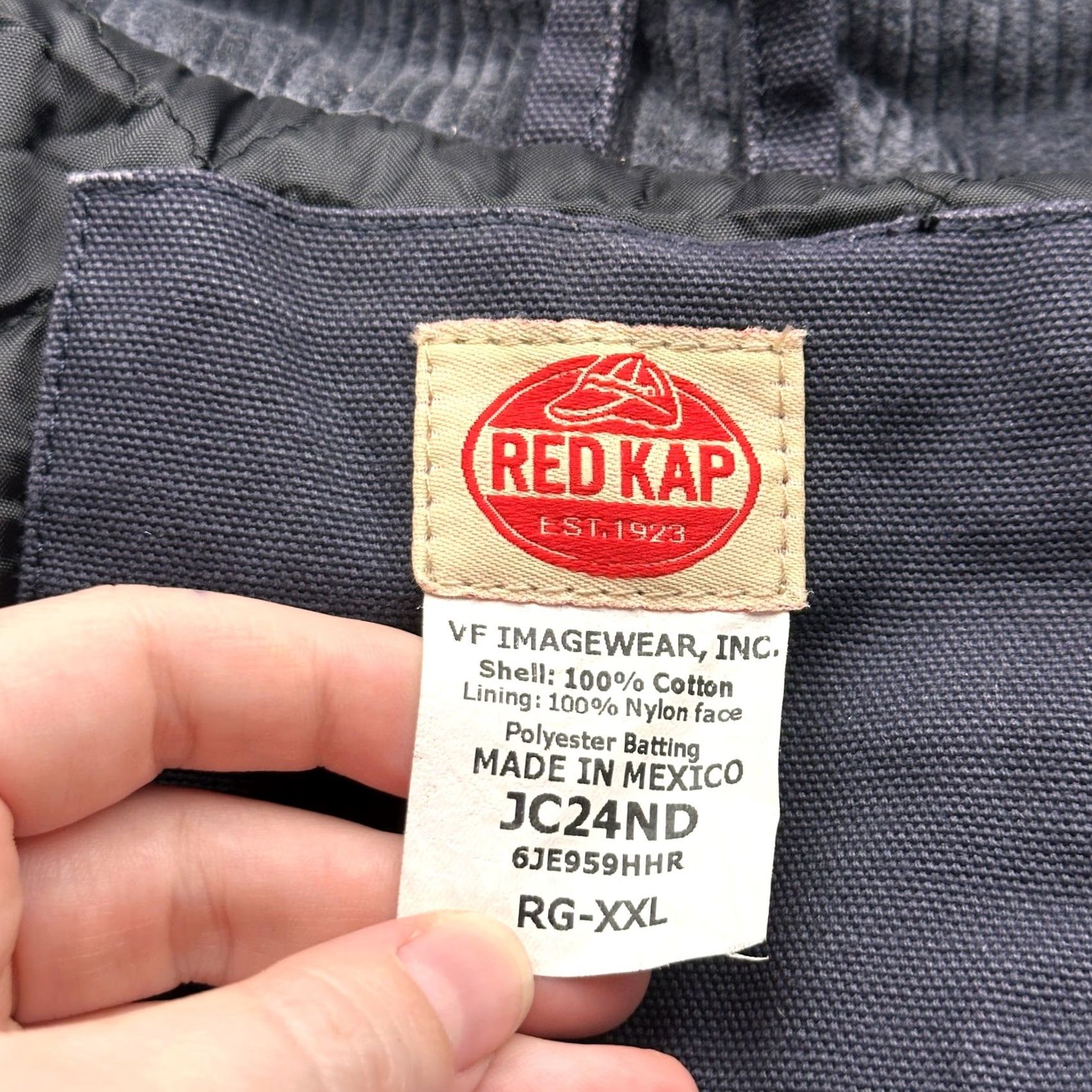 Red Kap Red Kap Duck Canvas Chore Coat Jacket Mens XXL Navy Blue Quilt Lined Pockets Size US XXL / EU 58 / 5 - 3 Thumbnail