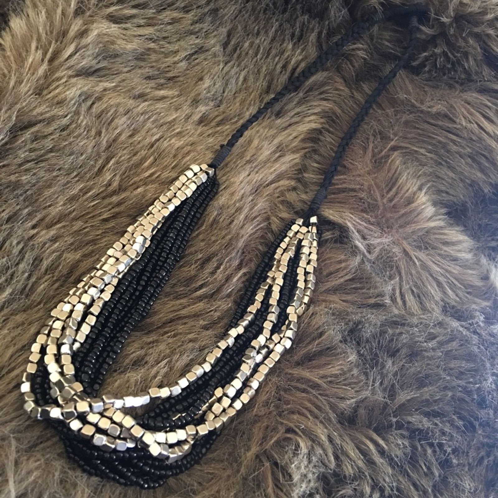 Jewelry Hand crafted braided seed bead necklace Size ONE SIZE - 7 Thumbnail