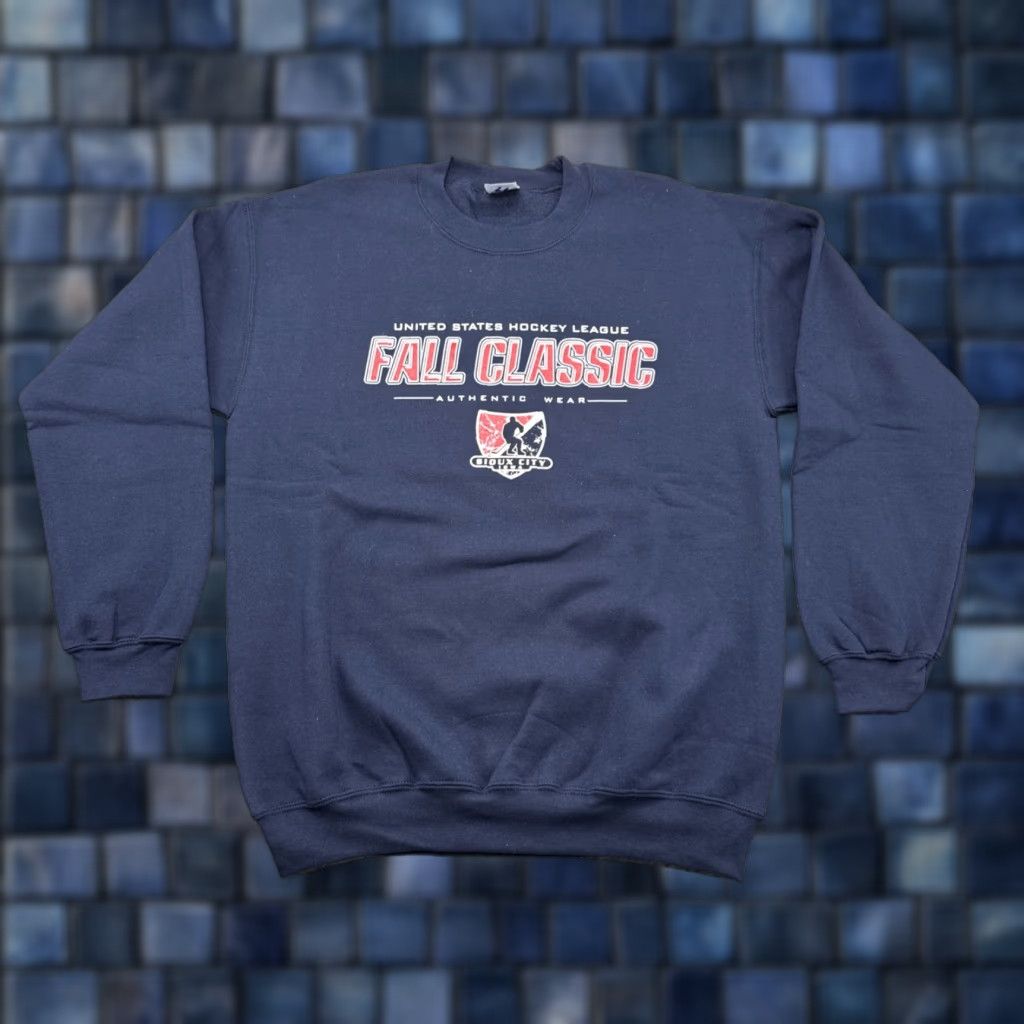 Gildan VTG USHL United States Hockey League Crewneck Sweatshirt Size M Blue Fall Classic Size US M / EU 48-50 / 2 - 1 Thumbnail
