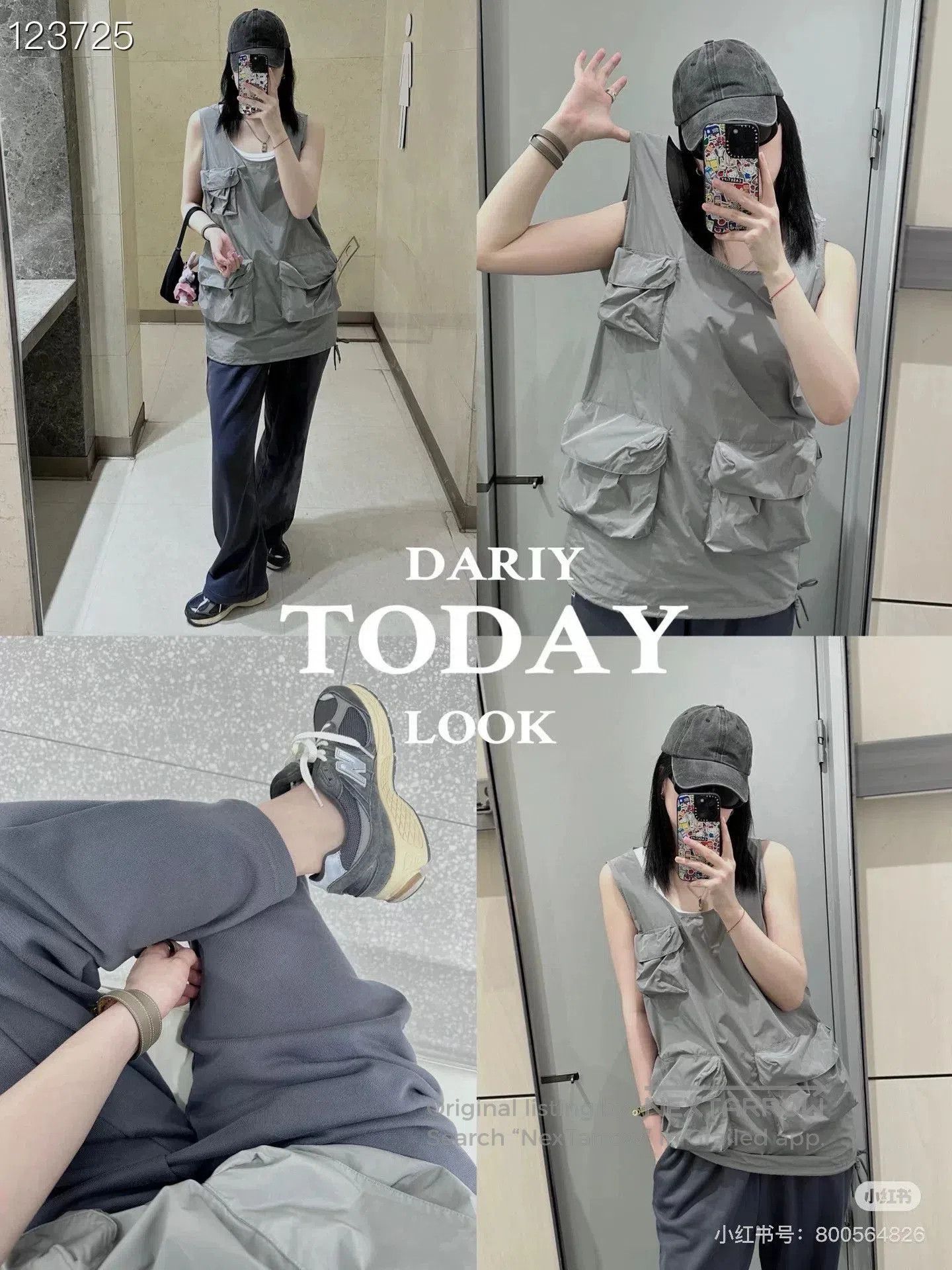 Miu Miu MiuMiu Gray Pocket Logo Utility Vest Dress. Size S / US 4 / IT 40 - 9 Thumbnail