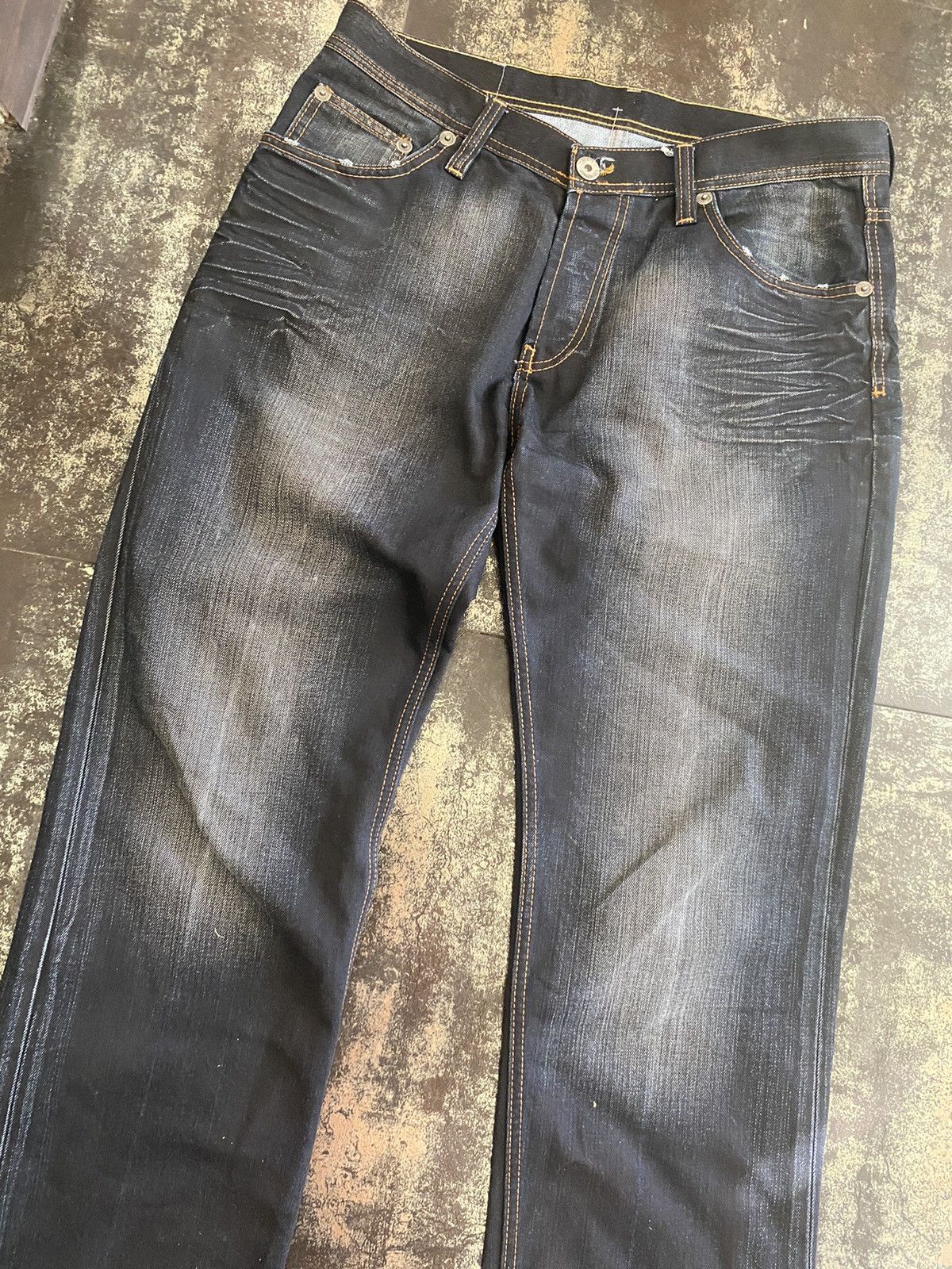 Hysteric Glamour Dirty pants Faded Crash denim thrashed y2k distressed jeans Size US 36 / EU 52 - 5 Thumbnail