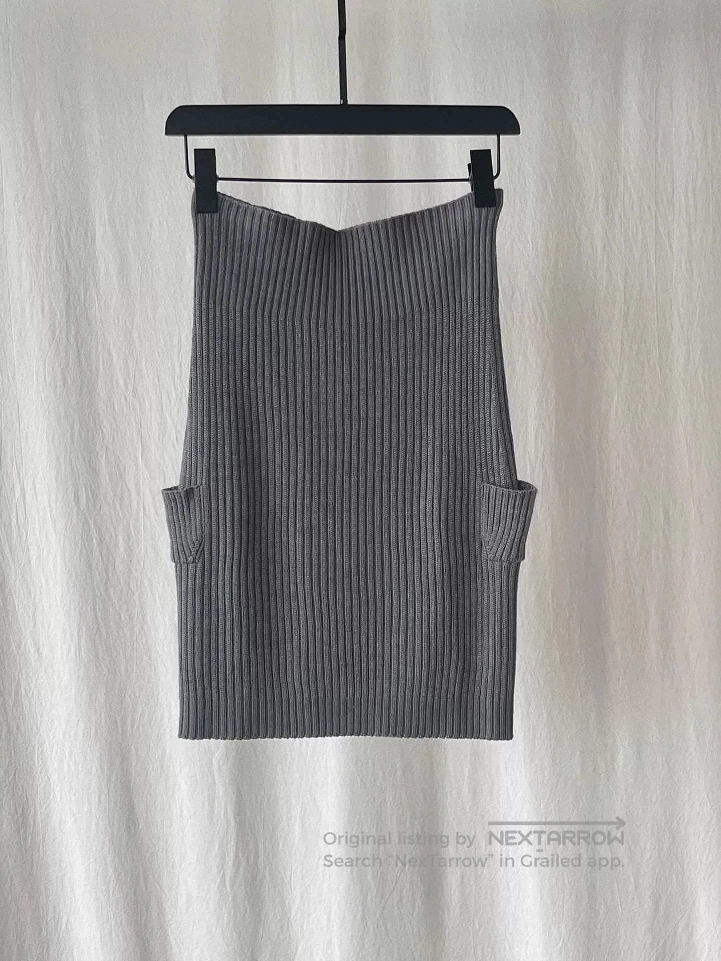 Issey Miyake Issey Miyake Ribbed Knit Skirt. Size 24" / US 00 / IT 34 - 6 Thumbnail