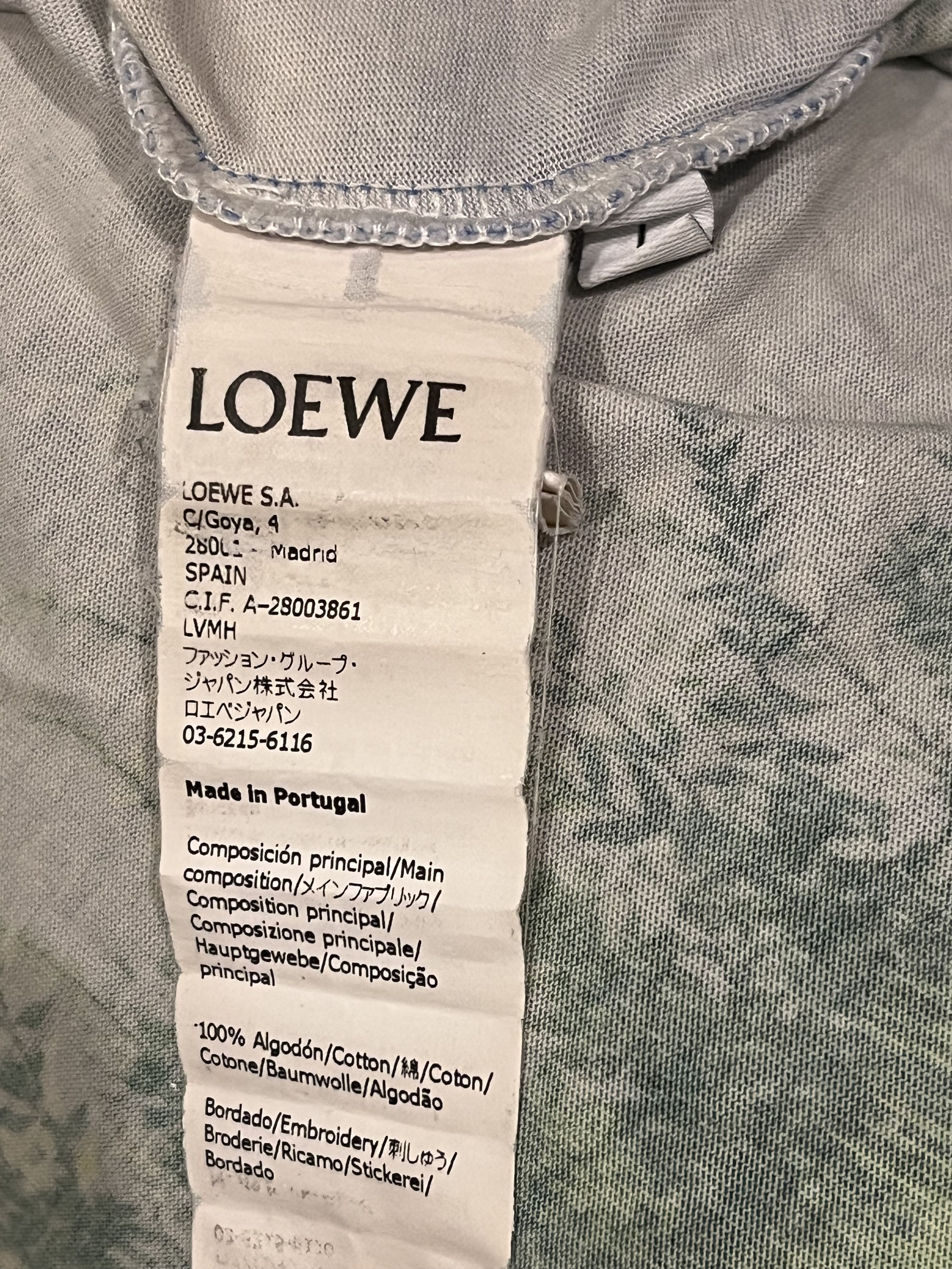 Loewe Loewe My Neighbor Totoro T-shirt Studio Ghibli Embroidered Size US L / EU 52-54 / 3 - 5 Thumbnail