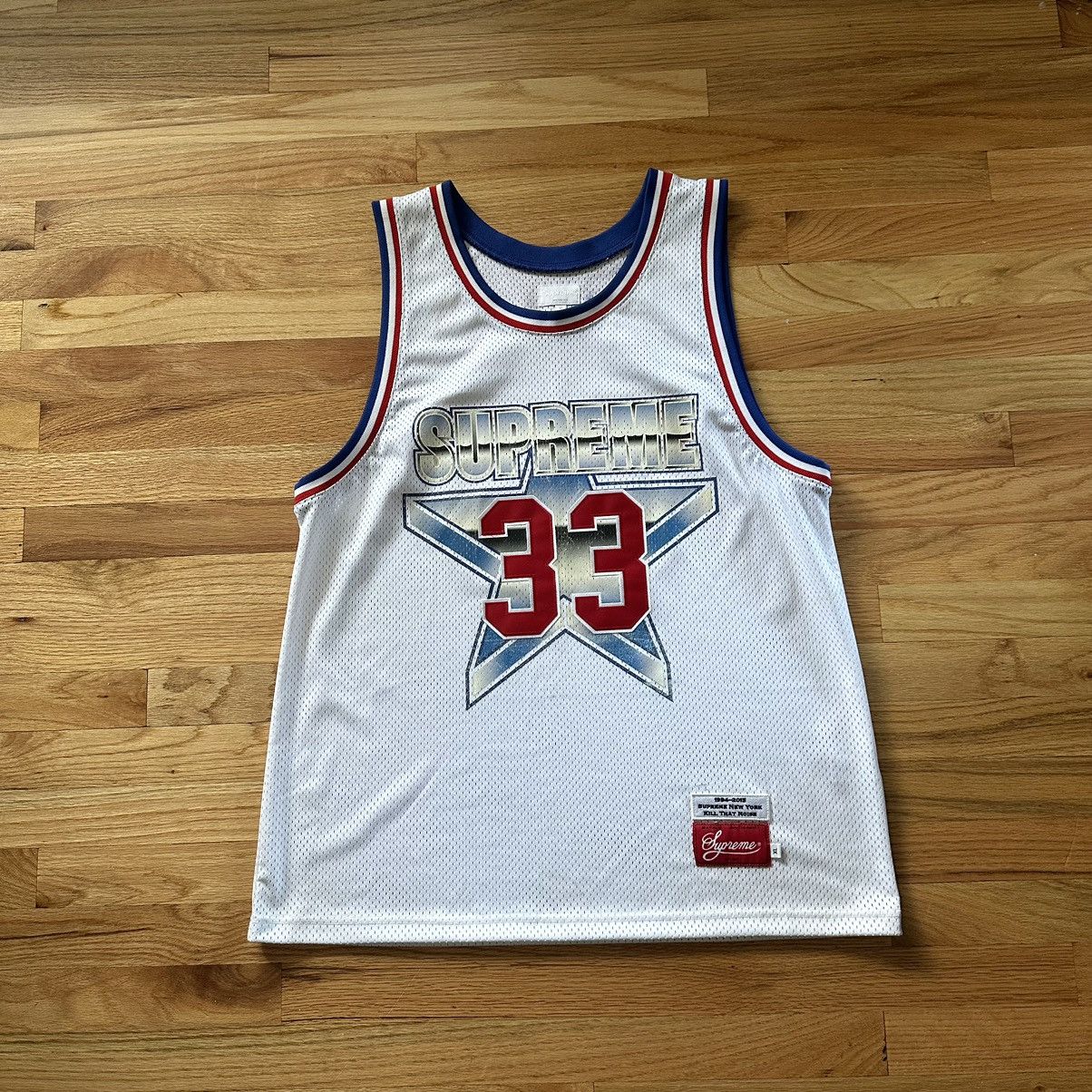 image of Supreme All Star Jersey in White, Men's (Size XL)