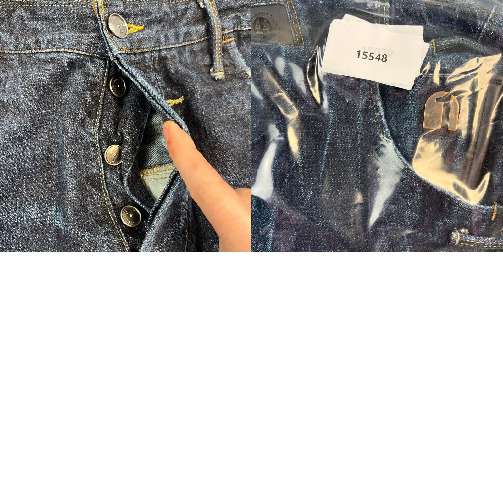 G-Star G-Star 3301 Jeans Arc Loose Tapered Denim Dark Wash Blue Whiskers 30 Regular Men Mens 5-Pocket Vintage No Zip Button Dark Wash Jeans Size US 30 / EU 46 - 9 Thumbnail