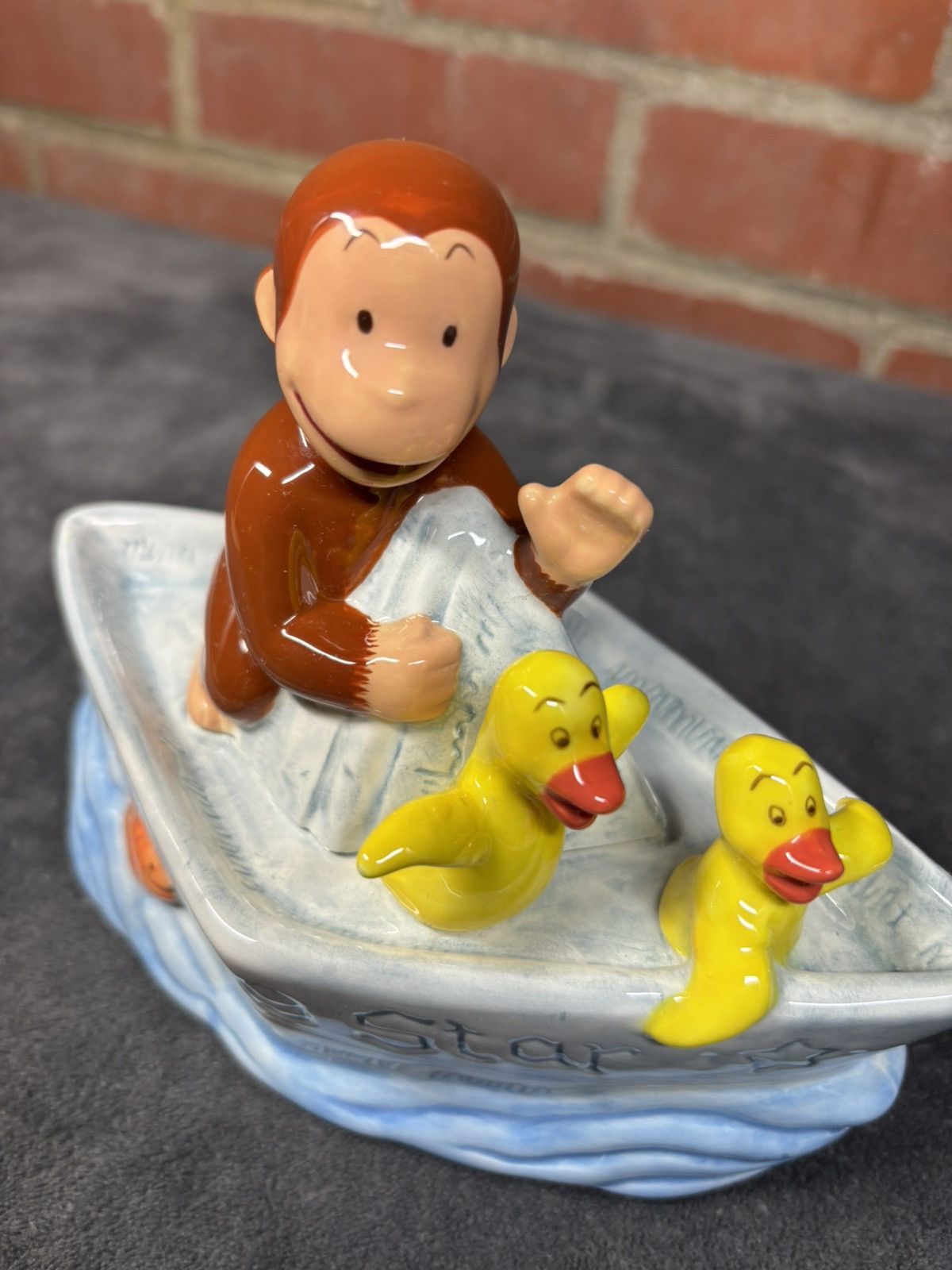 Other Vintage 90s Curious George Ceramic Windup Music Box Size ONE SIZE - 6 Thumbnail