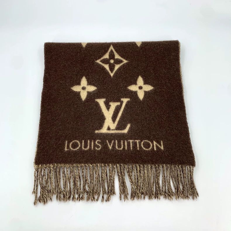 Louis Vuitton Louis Vuitton Monogram Cashmere Scarf- dmc Size ONE SIZE - 1 Thumbnail