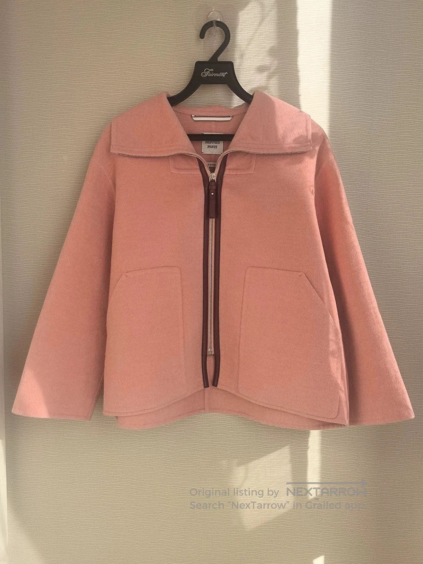 Hermes hermes pink short cashmere jacket. Size US XS / EU 42 / 0 - 1 Thumbnail