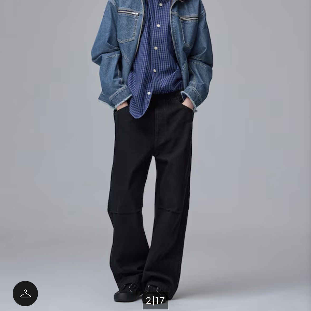 GU × Undercover GU x Undercover Denim Relaxed Pants (X-large) Size US 33 - 2 Thumbnail