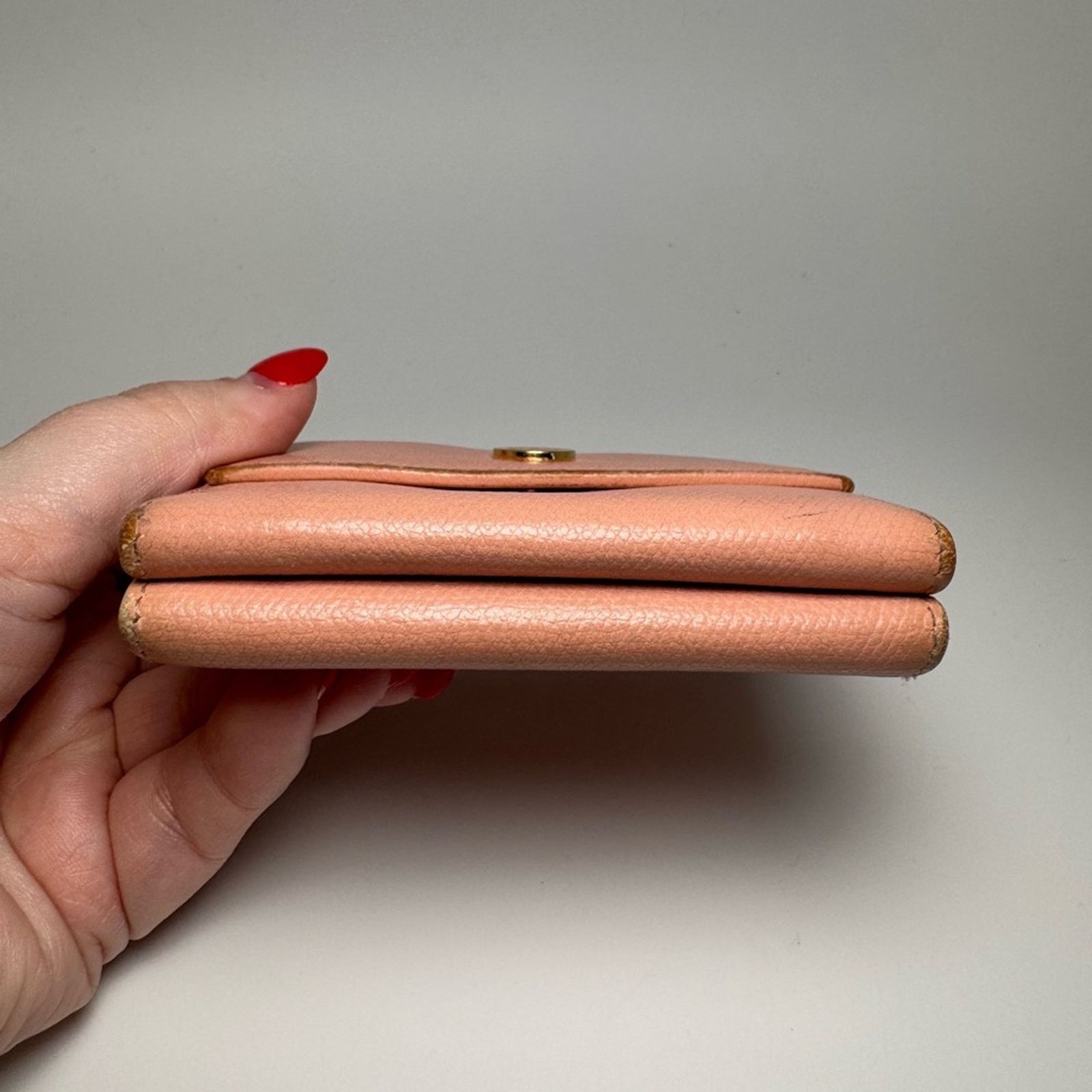 Chanel Chanel Vintage Button Line Pink Snap Wallet Coco Mark Size ONE SIZE - 13 Thumbnail