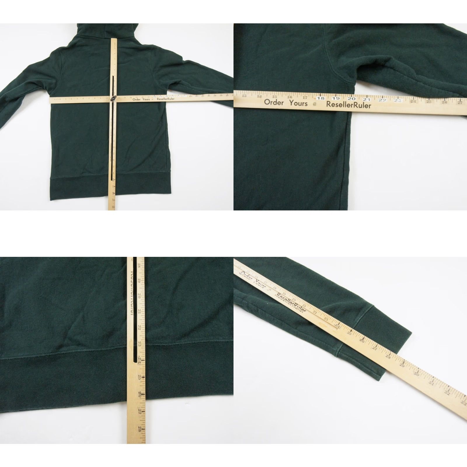 Noah VINTAGE NOAH Mens Hoodie Full Zip Sweatshirt All Seasons Green Fleece Logo Streetwear Large Size US M / EU 48-50 / 2 - 8 Thumbnail