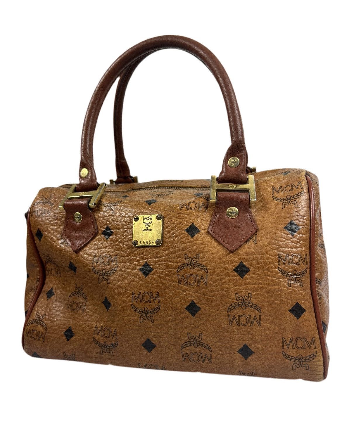 MCM MCM Cognac Leather Shoulder Bag Size ONE SIZE - 1 Thumbnail