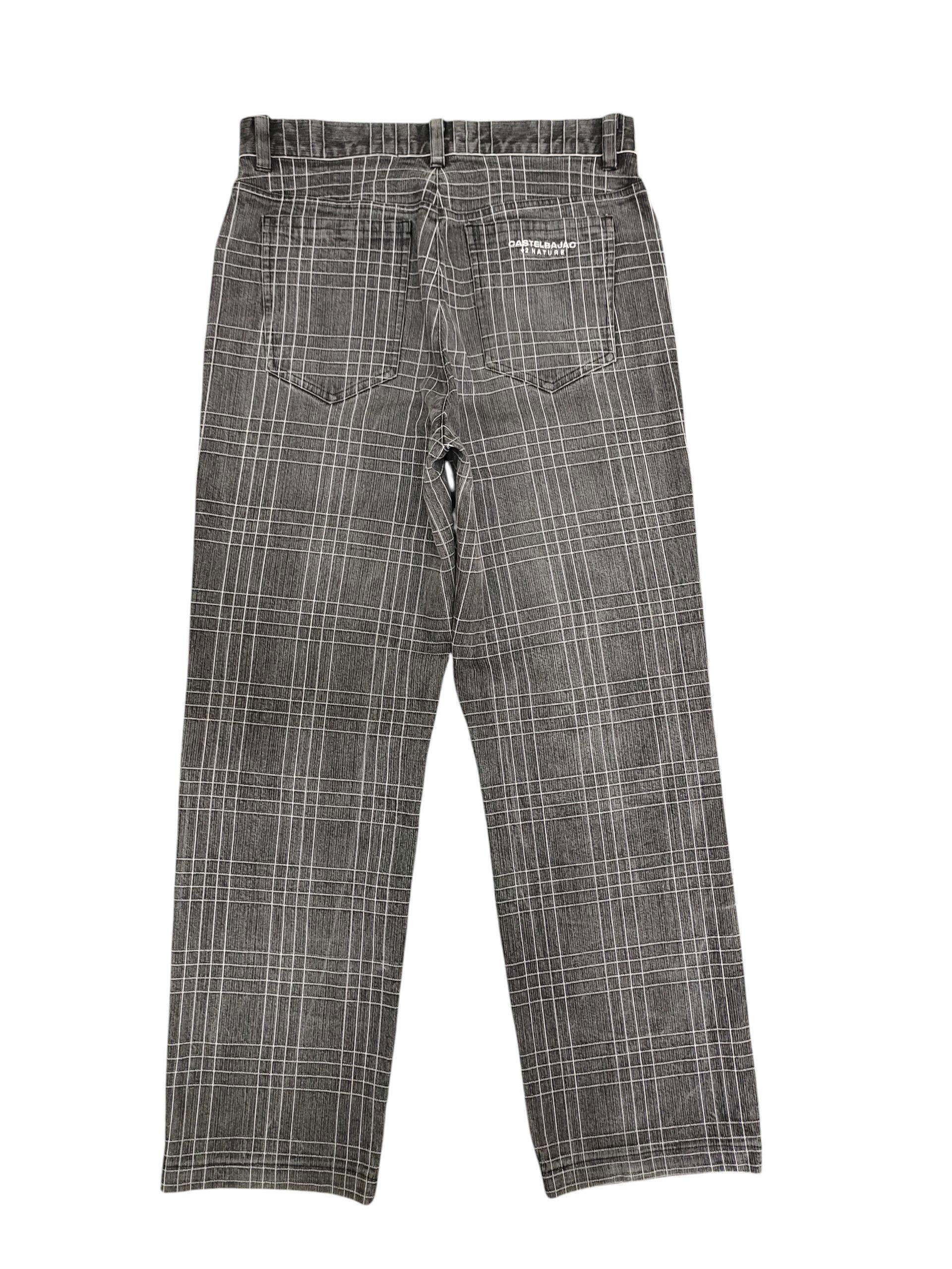 )*)様 90s? Jean Charles de Castelbajac Vintage 90s Jean Charles De Castelbajac Checkered Denim Pant