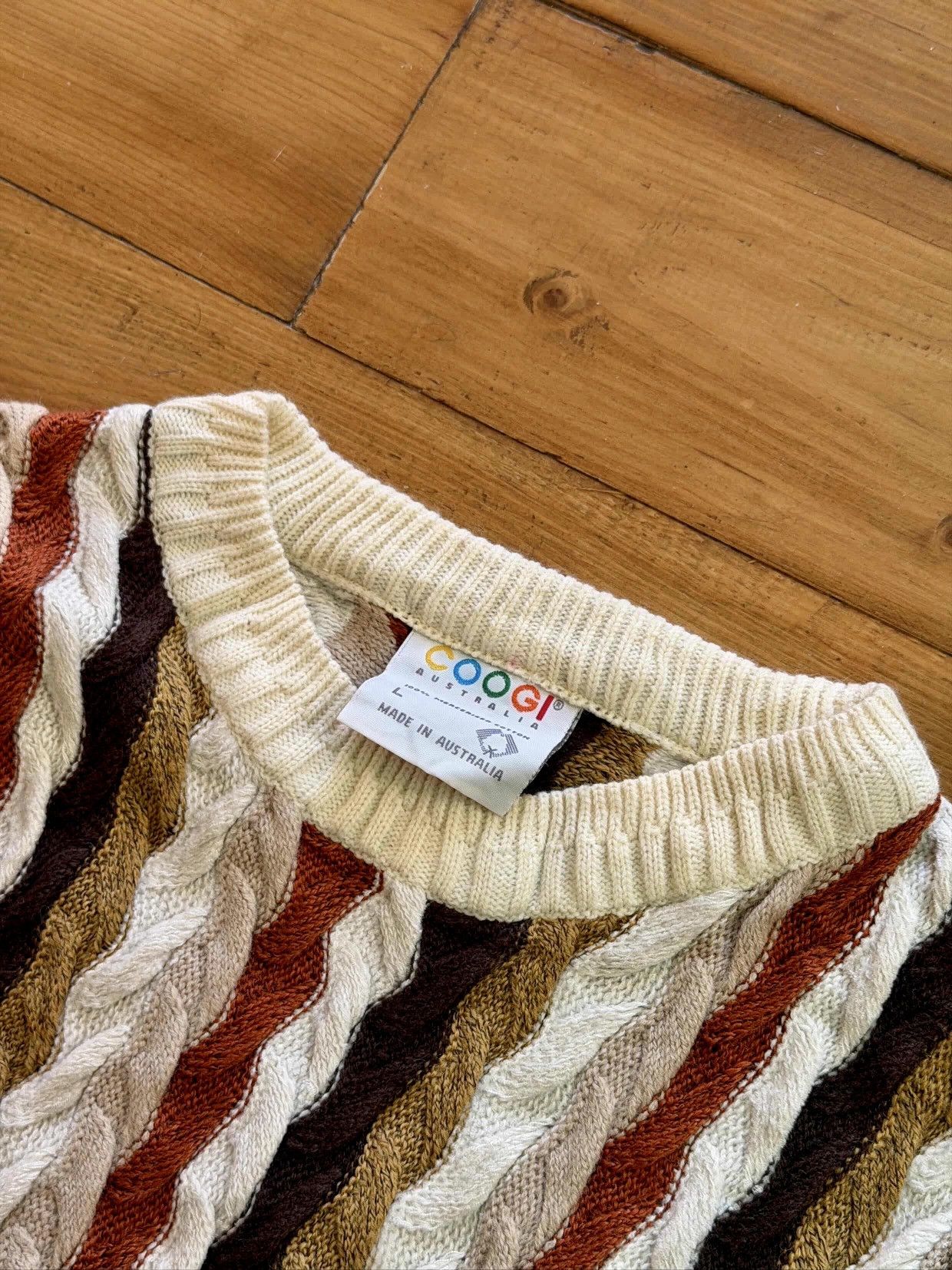 Coogi BEAUTIFUL VINTAGE COOGO CABLE KNIT Size US L / EU 52-54 / 3 - 6 Thumbnail