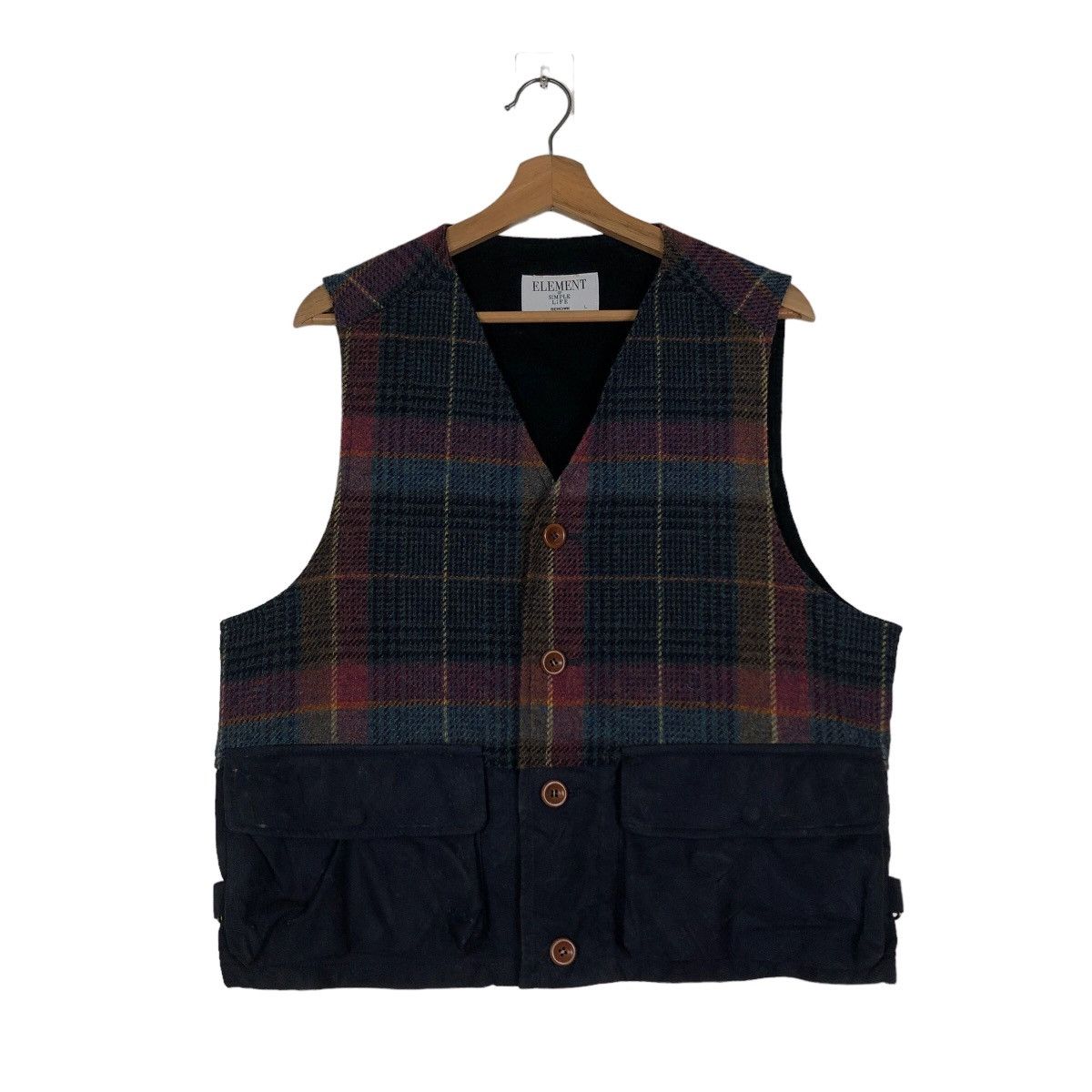 Japanese Brand 🔥Vintage Wool Waist Coats Tartan Design Woven in Ireland Size US L / EU 52-54 / 3 - 1 Thumbnail