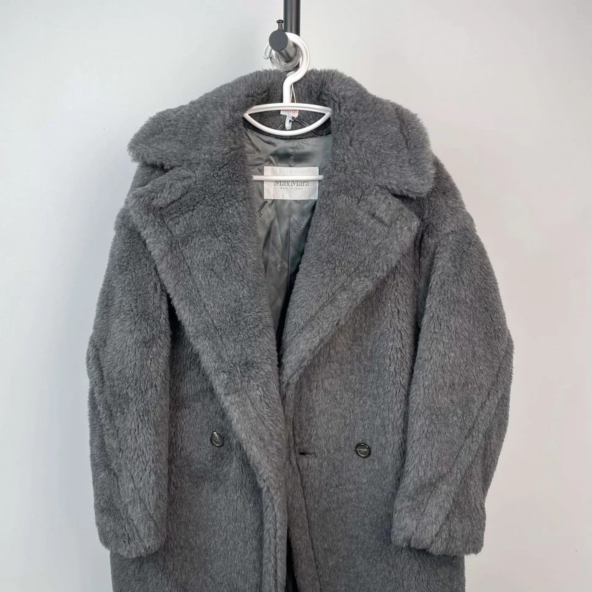 Max Mara MaxMara Teddy Coat Gray Hooded Runway Size S Size S / US 4 / IT 40 - 3 Thumbnail