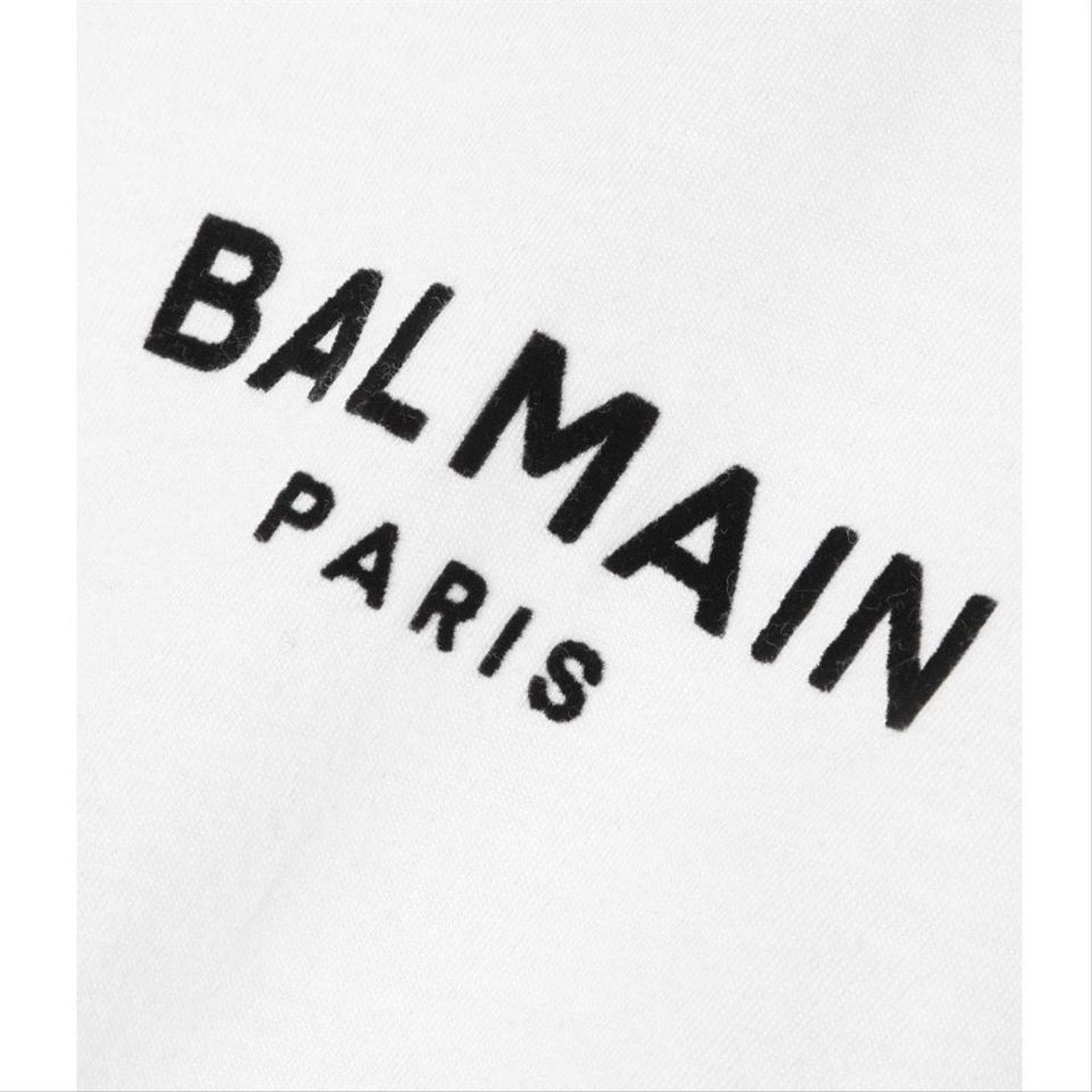 Balmain BALMAIN logo flocked tee shirt Size M / US 6-8 / IT 42-44 - 5 Thumbnail
