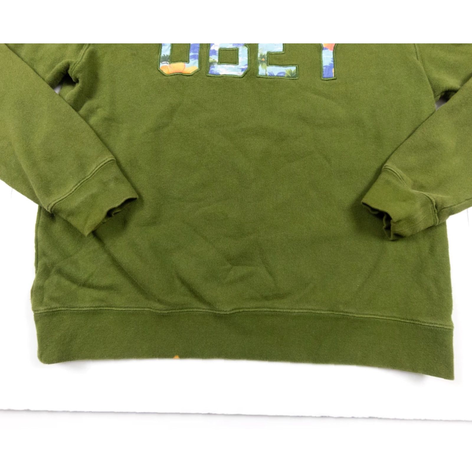 Obey OBEY Sweatshirt Adult Small Green Crewneck Streetwear Sleeve Long Sleeve Mens Regular Size US S / EU 44-46 / 1 - 3 Thumbnail