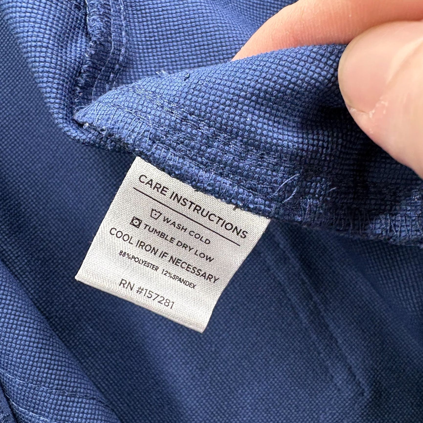 Mizzen+Main Mizzen+Main Helmsman Chino Pants Mens 32x30 Blue Slim Tapered Stretch Tech Golf Size US 32 / EU 48 - 6 Thumbnail