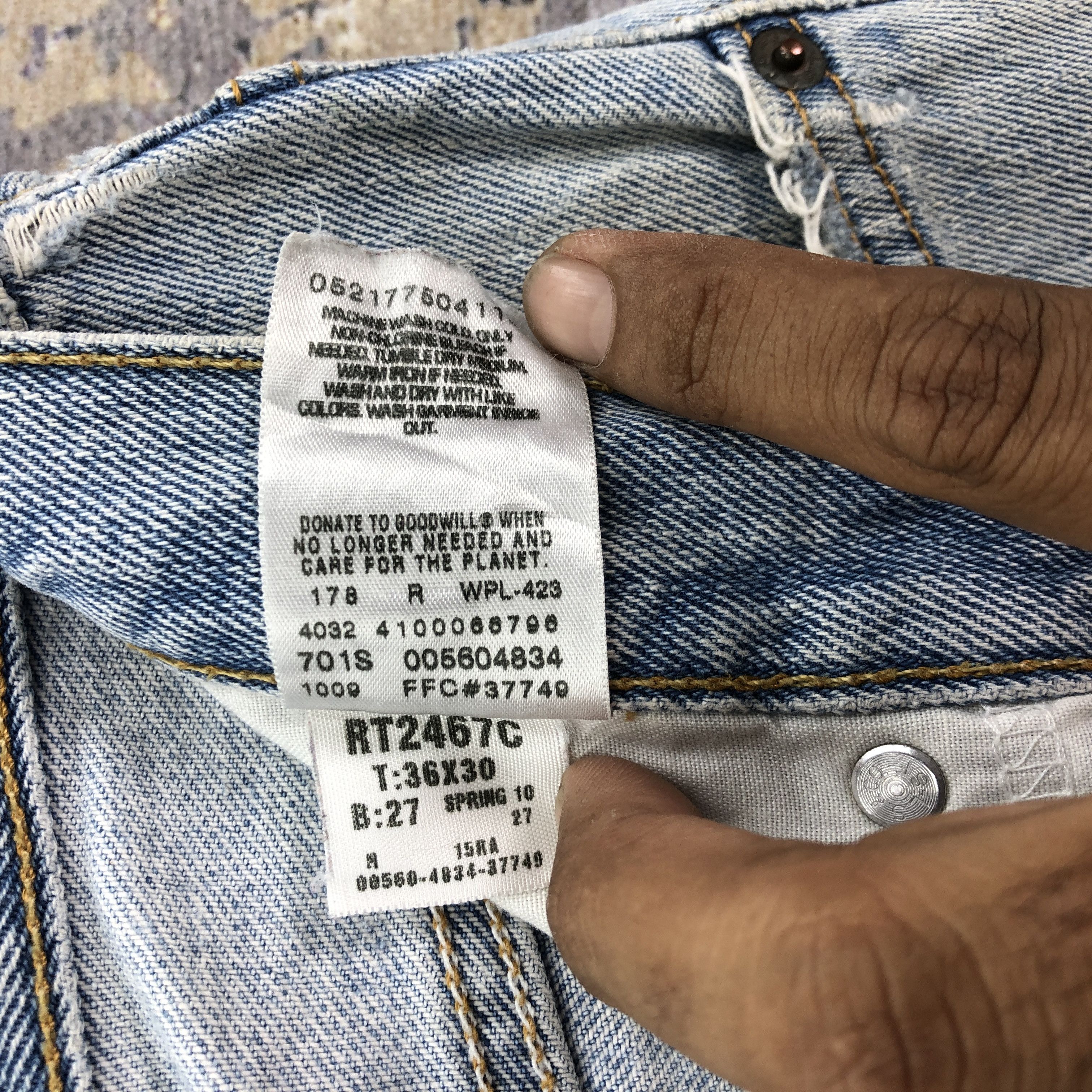 Levi's Vintage Y2k Levis 560 Light Wash Jeans Levi's Sunfaded Denim Size US 36 / EU 52 - 10 Thumbnail