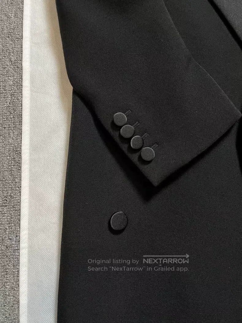 Saint Laurent Paris Saint Laurent Paris Black Mid-Length Lapel Coat Size XS / US 0-2 / IT 36-38 - 4 Thumbnail