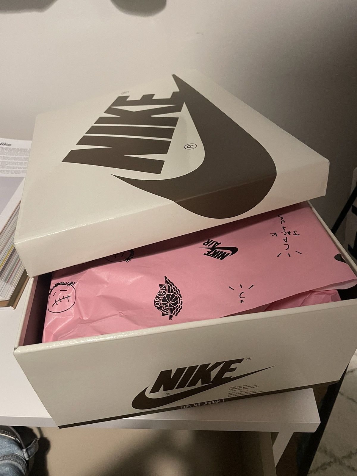 travis scott jordan 1 box for sale