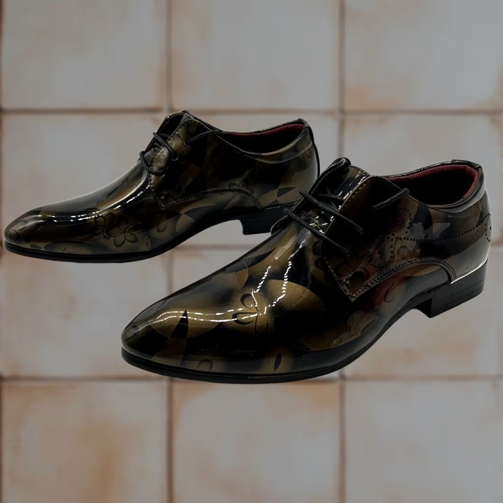 Vintage Prestige Dress Shoes Oxford Office Men 5.5 7 Copper Black Vintage No ComfortSynthetic Upper Acrylic Insole Synthetic China Size M / US 6-8 / IT 42-44 - 1 Thumbnail