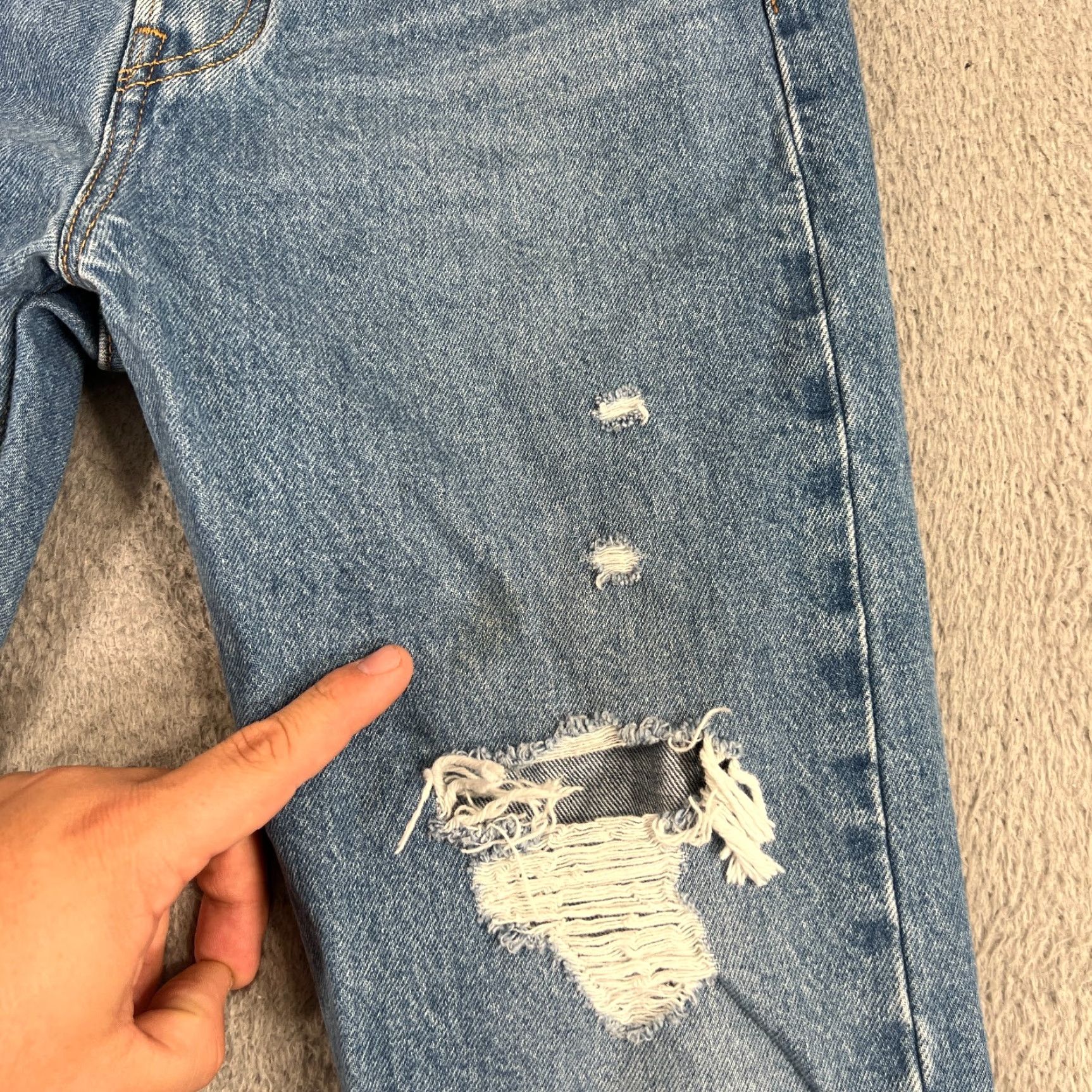 Levi's Levis Premium Wedgie Womens 28 Straight Jeans Medium Wash Denim Size 28" / US 6 / IT 42 - 4 Thumbnail