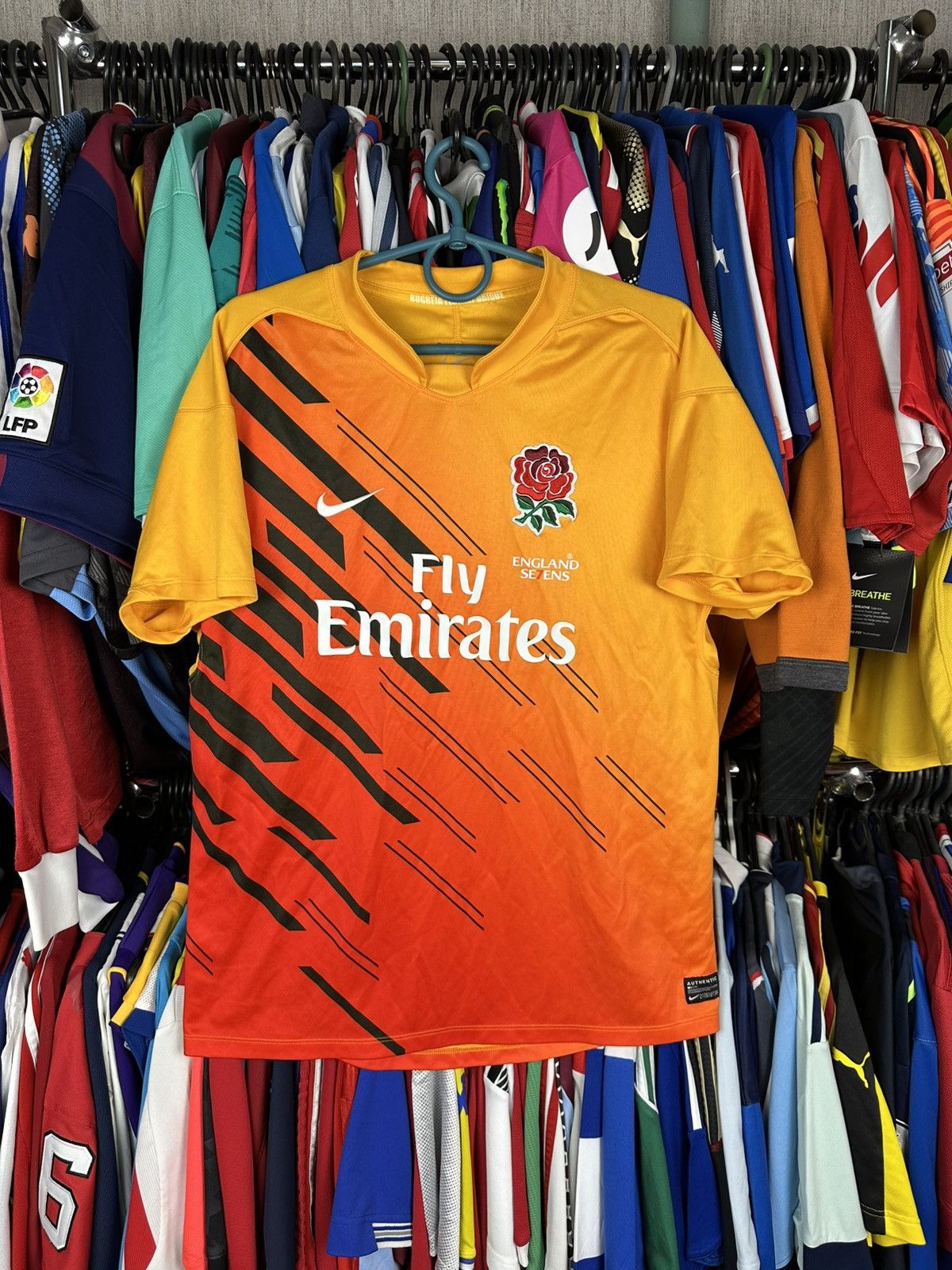 Nike Nike England 2010 2011 Sevens 7s Rugby Shirt Jersey size M Size US M / EU 48-50 / 2 - 1 Thumbnail