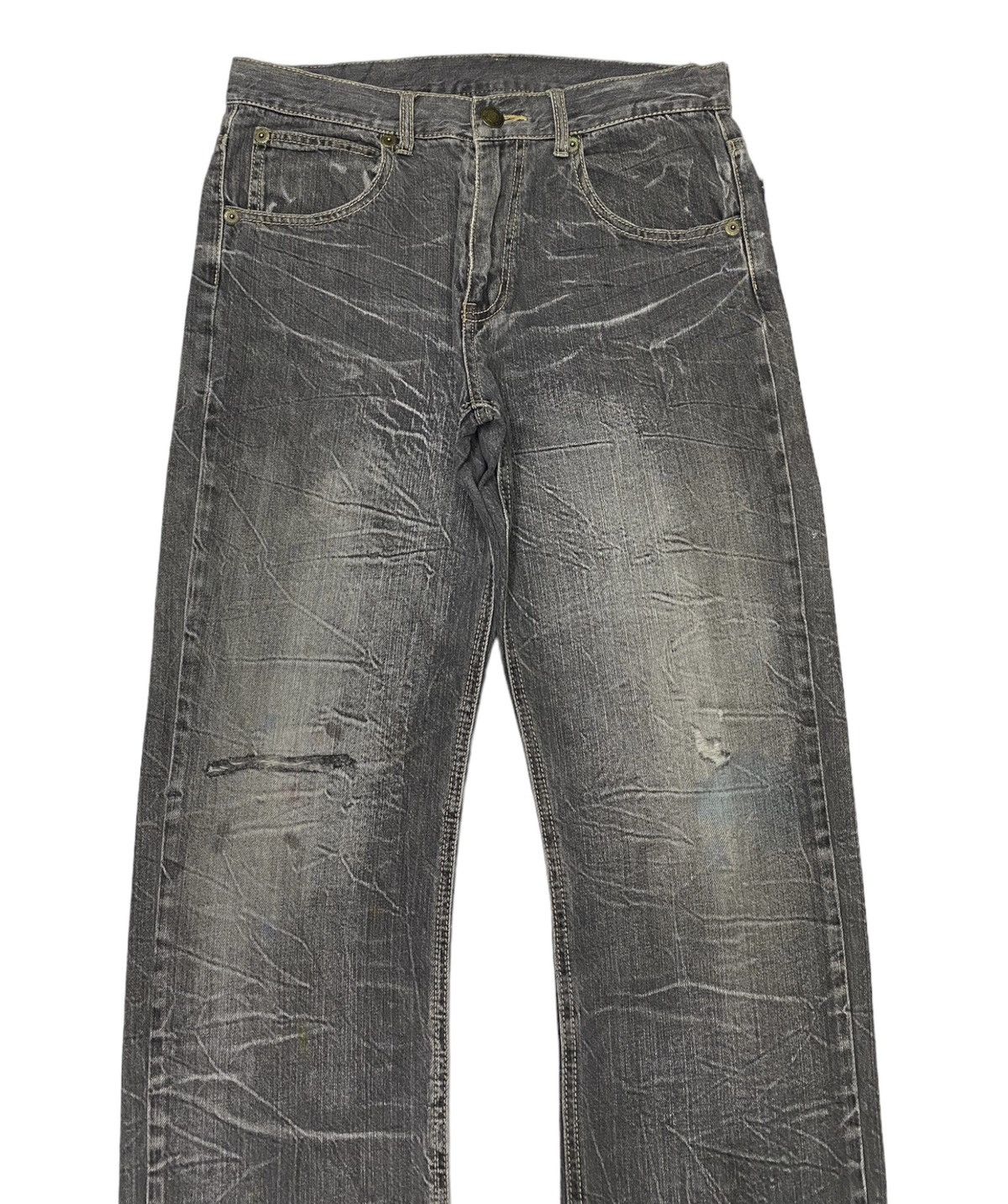 If Six Was Nine RARE JAPANESE JEANS UNBRAND DISTRESSED DENIM JEANS Size US 32 / EU 48 - 5 Thumbnail