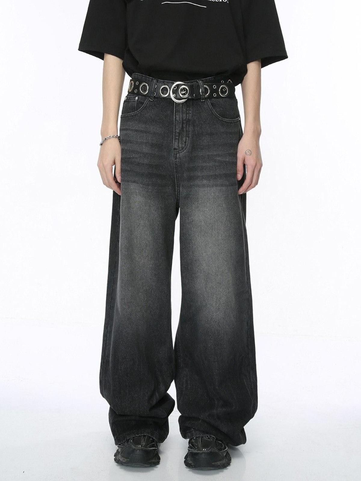 Vintage Baggy Wide Leg Denim Jeans Size US 30 / EU 46 - 1 Thumbnail