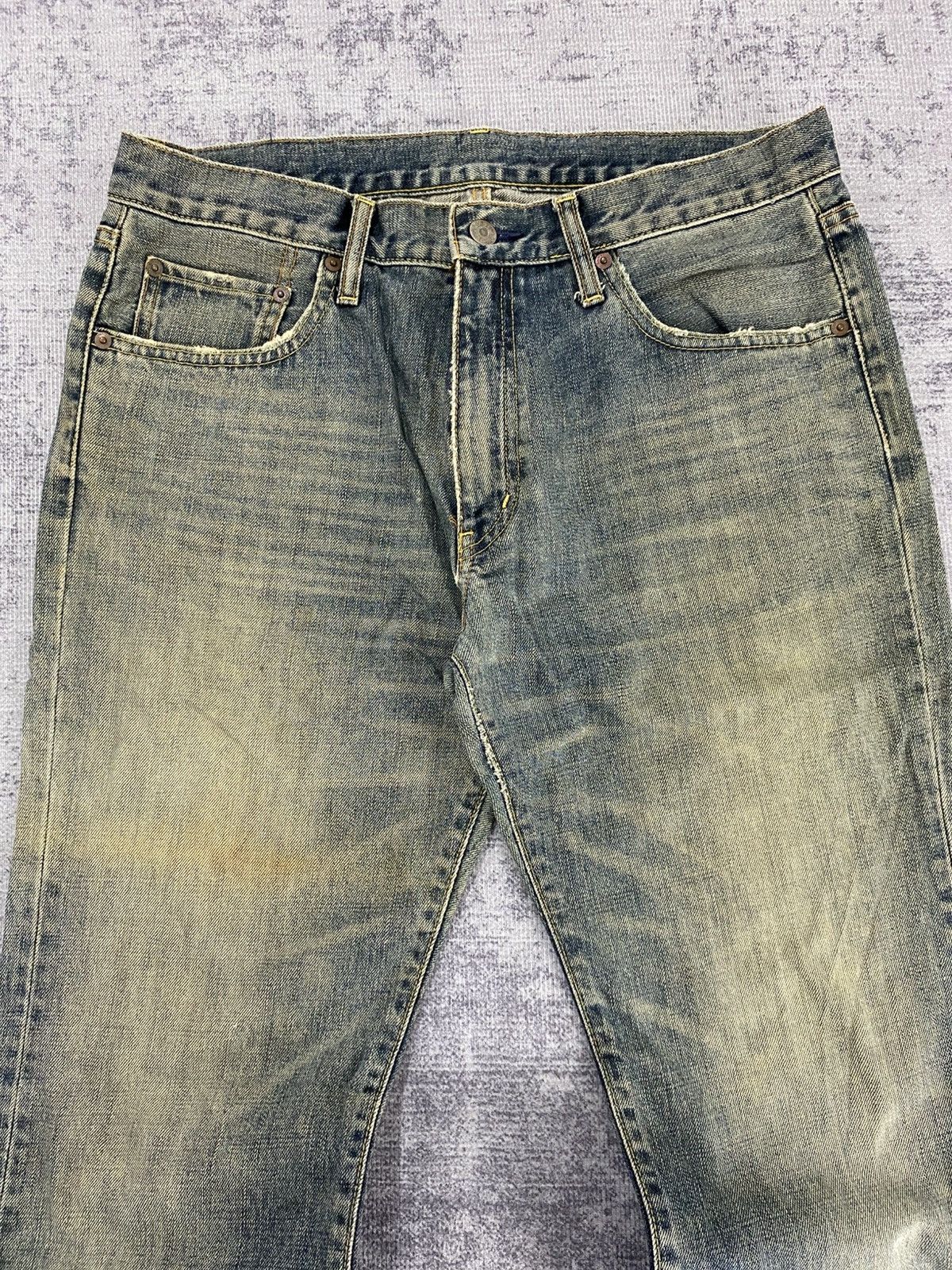 Japanese Brand flared uniqlo mudwash jeans ifsx lgb style Size US 32 / EU 48 - 4 Thumbnail