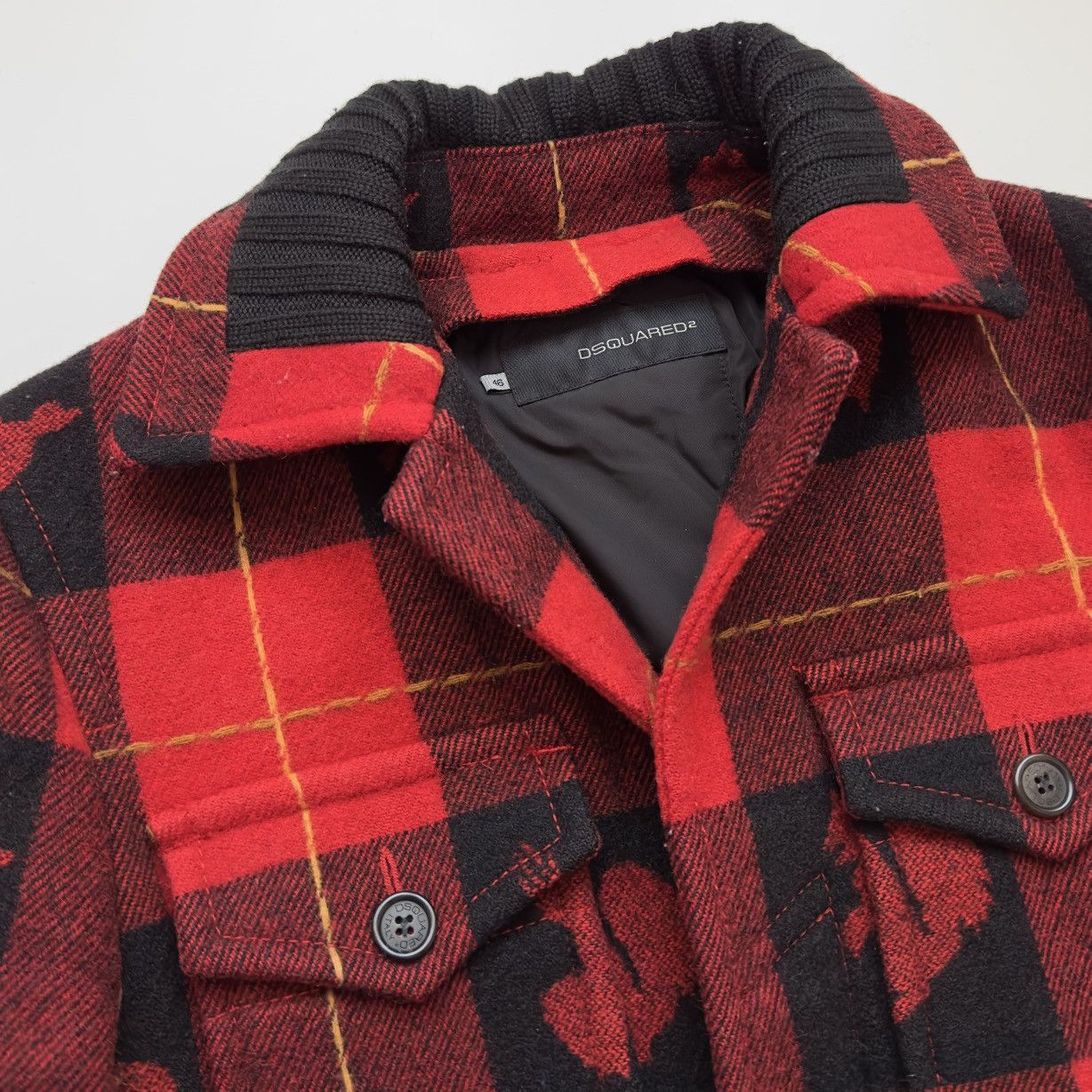 Dsquared2 Dsquared2 F/W 2004 Plaid Wool Coat Size 46 Size US M / EU 48-50 / 2 - 9 Thumbnail