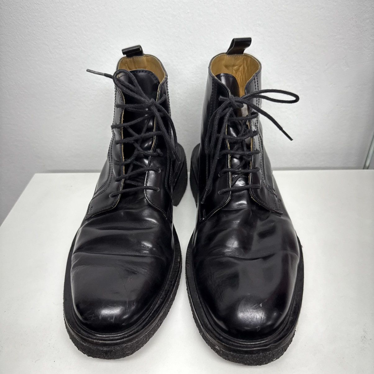 AMI Ami Alexandre Mattiussi combat boots laced up splatter Size US 10 / EU 43 - 7 Thumbnail