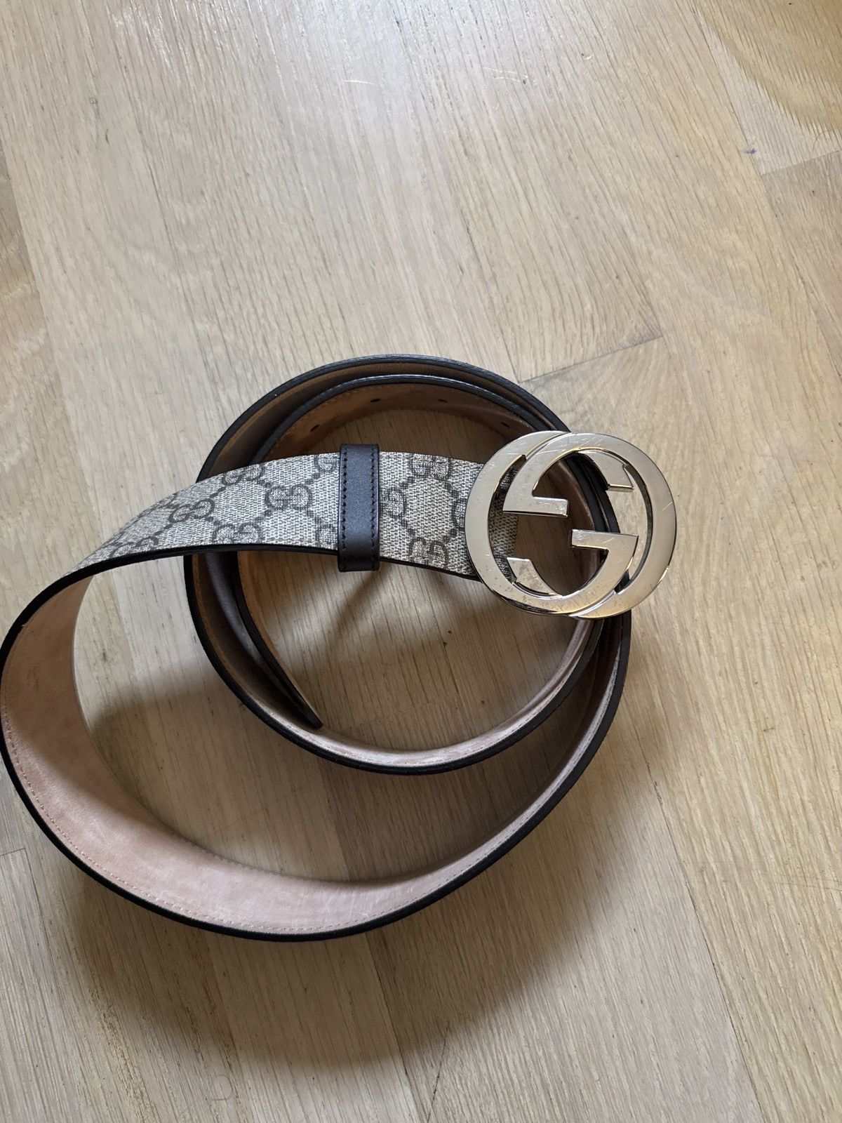 Gucci Gucci Belt With interlocking G Buckle Size 38 - 1 Thumbnail