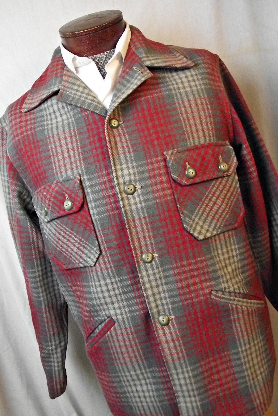 Other 1950s Vintage Chippewa Woolen Mills Mens Wool Shirt Jacket Size US L / EU 52-54 / 3 - 1 Thumbnail