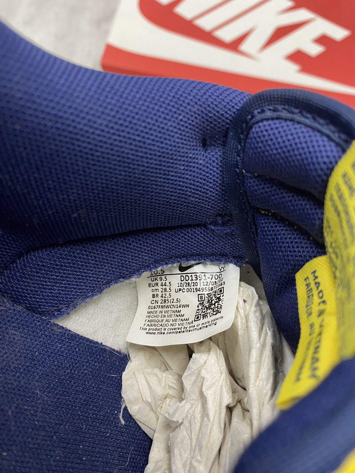 Nike Size 10.5M - Nike Dunk Low “Michigan” Size US 10.5 / EU 43-44 - 5 Thumbnail