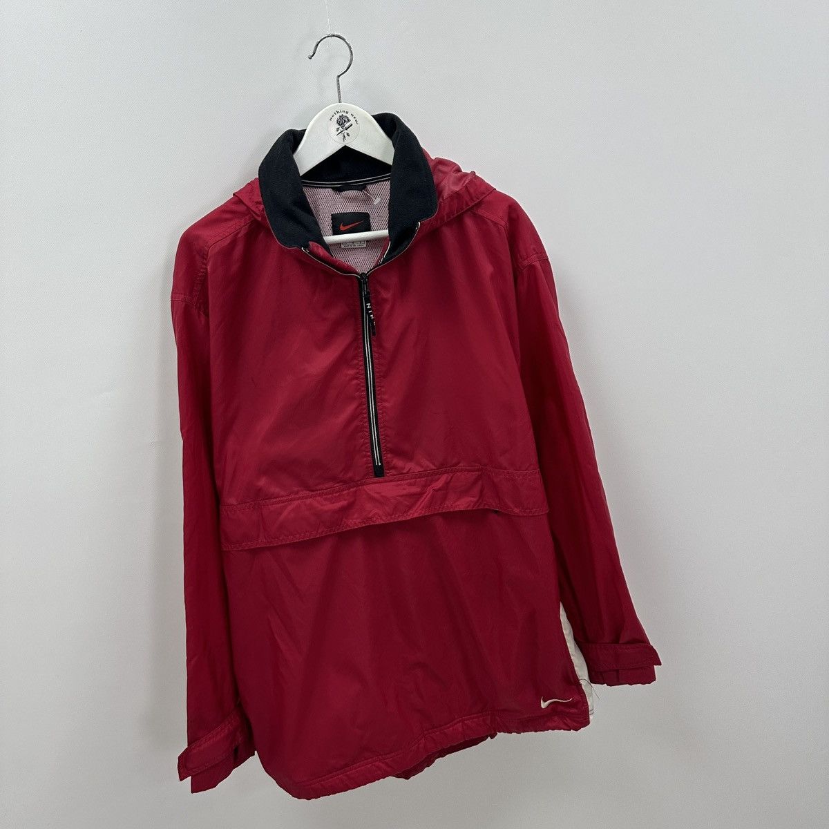 Vintage Vintage 90s Nike Windbreaker Anorak Embroidered logo y2k og Size US L / EU 52-54 / 3 - 3 Thumbnail