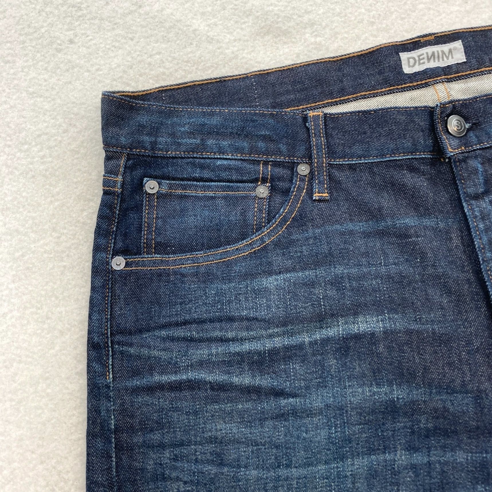 Hunter S.M.N Denim Jeans Mens 38x34 The Hunter Slim Dark Blue USA NWT Size US 38 / EU 54 - 3 Thumbnail