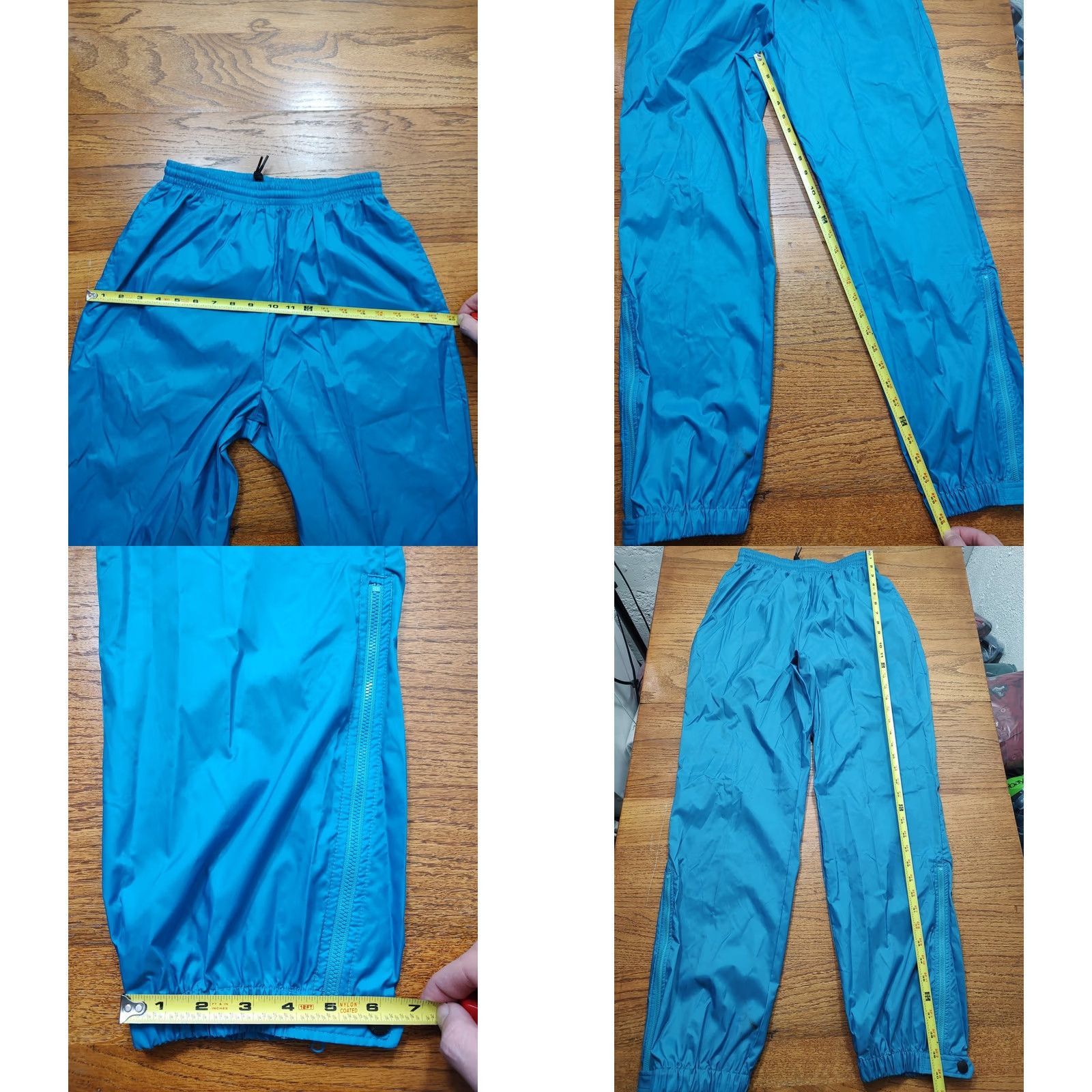 AQUA VINTAGE Columbia Womens Pants Outdoor Hiking Aqua Teal Nylon Wind Snow 90s P... Size 32" / US 10 / IT 46 - 9 Thumbnail