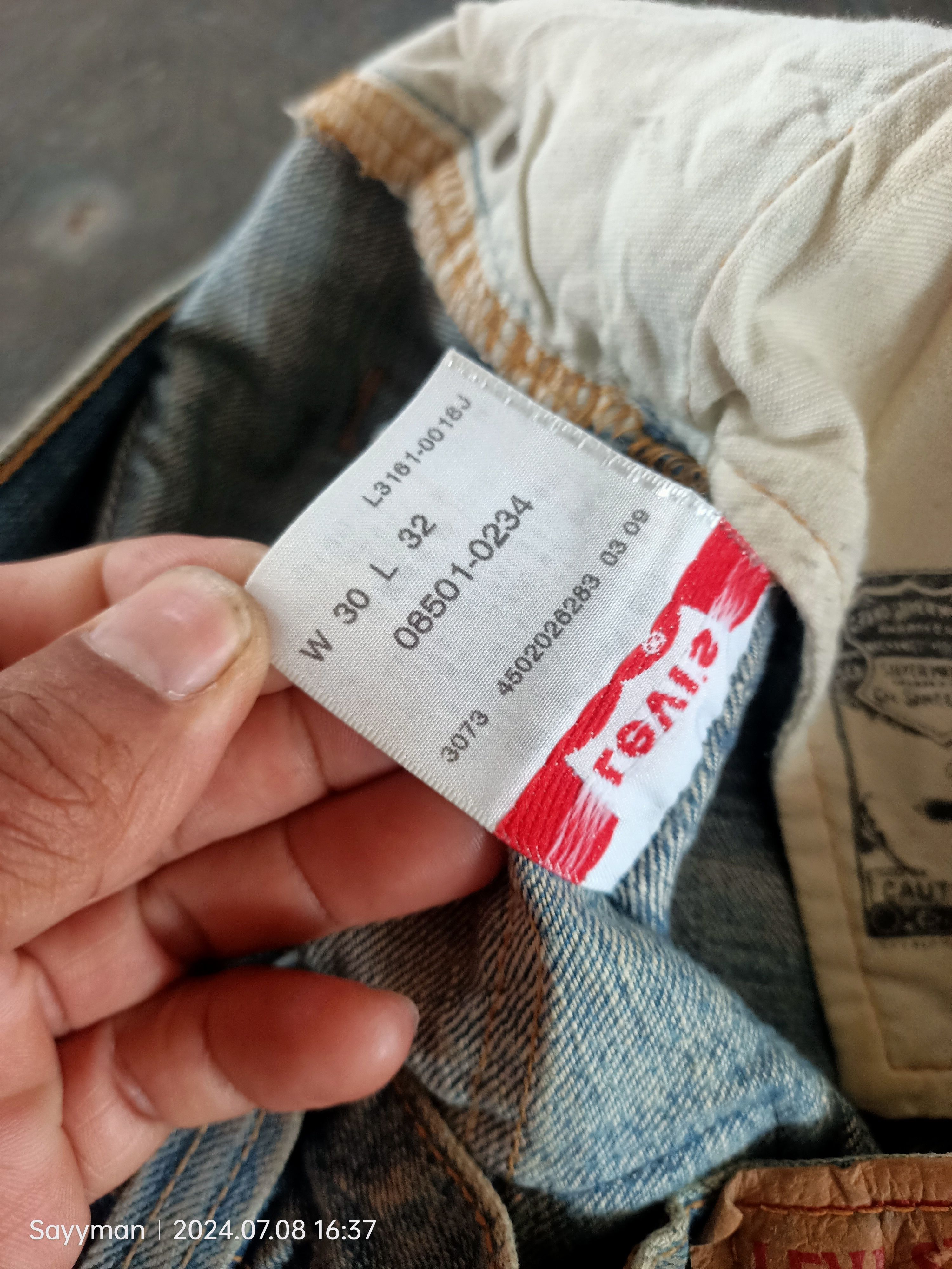 Levi's × Vintage VINTAGE LEVIS 501 DISTRESSED JEANS Size US 30 / EU 46 - 12 Thumbnail
