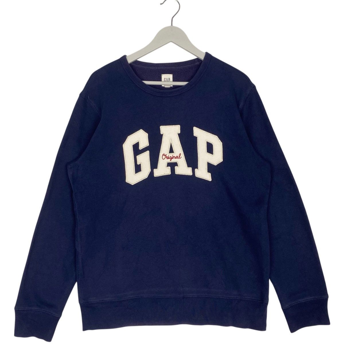 Other Vintage GAP Big Logo Printed NavyBlue Pullover Jumper Size S Size US S / EU 44-46 / 1 - 1 Thumbnail