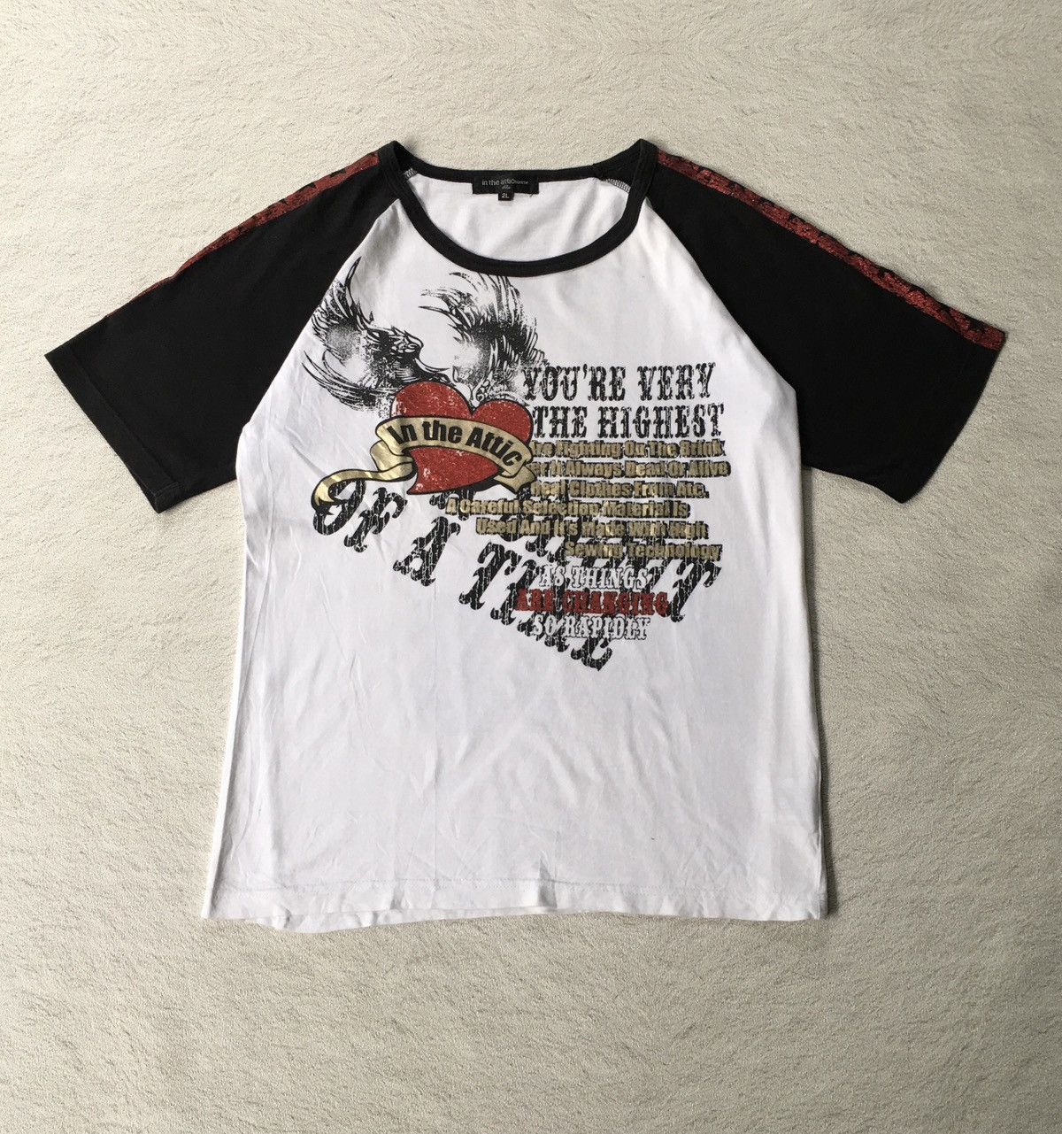 In The Attic Y2k In the Attic Reglan Tee Size US L / EU 52-54 / 3 - 1 Thumbnail