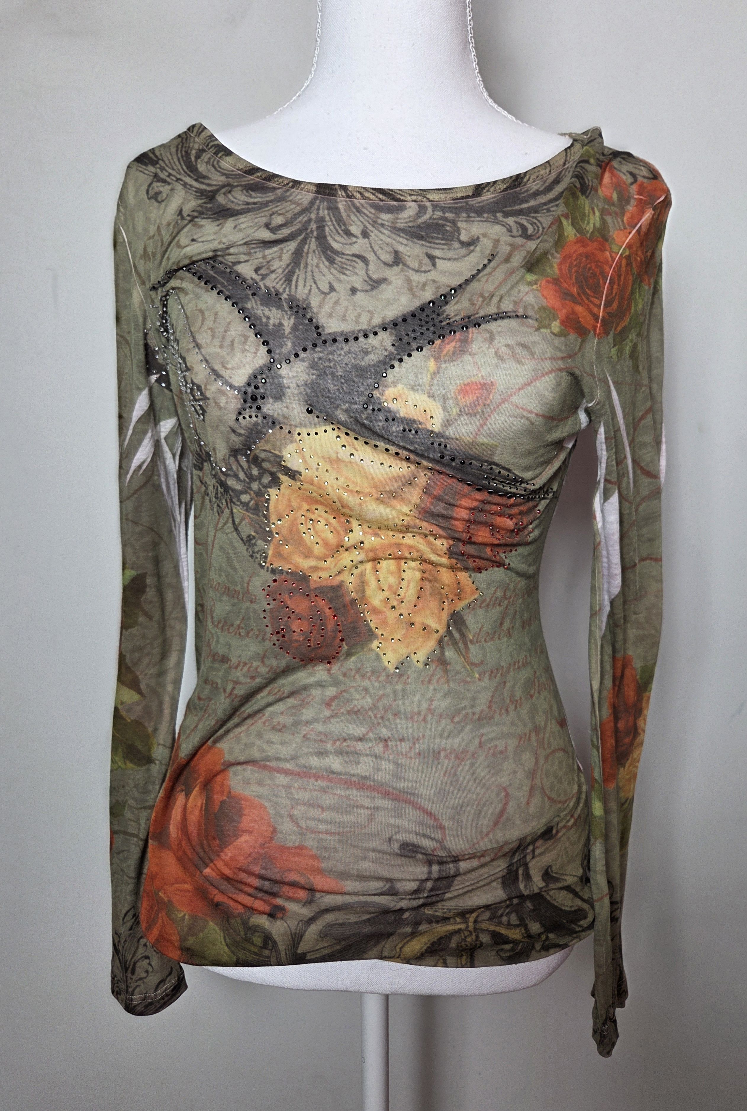 Guess Guess vintage mesh top y2k 2000s archive mcbling japan Size S / US 4 / IT 40 - 1 Thumbnail