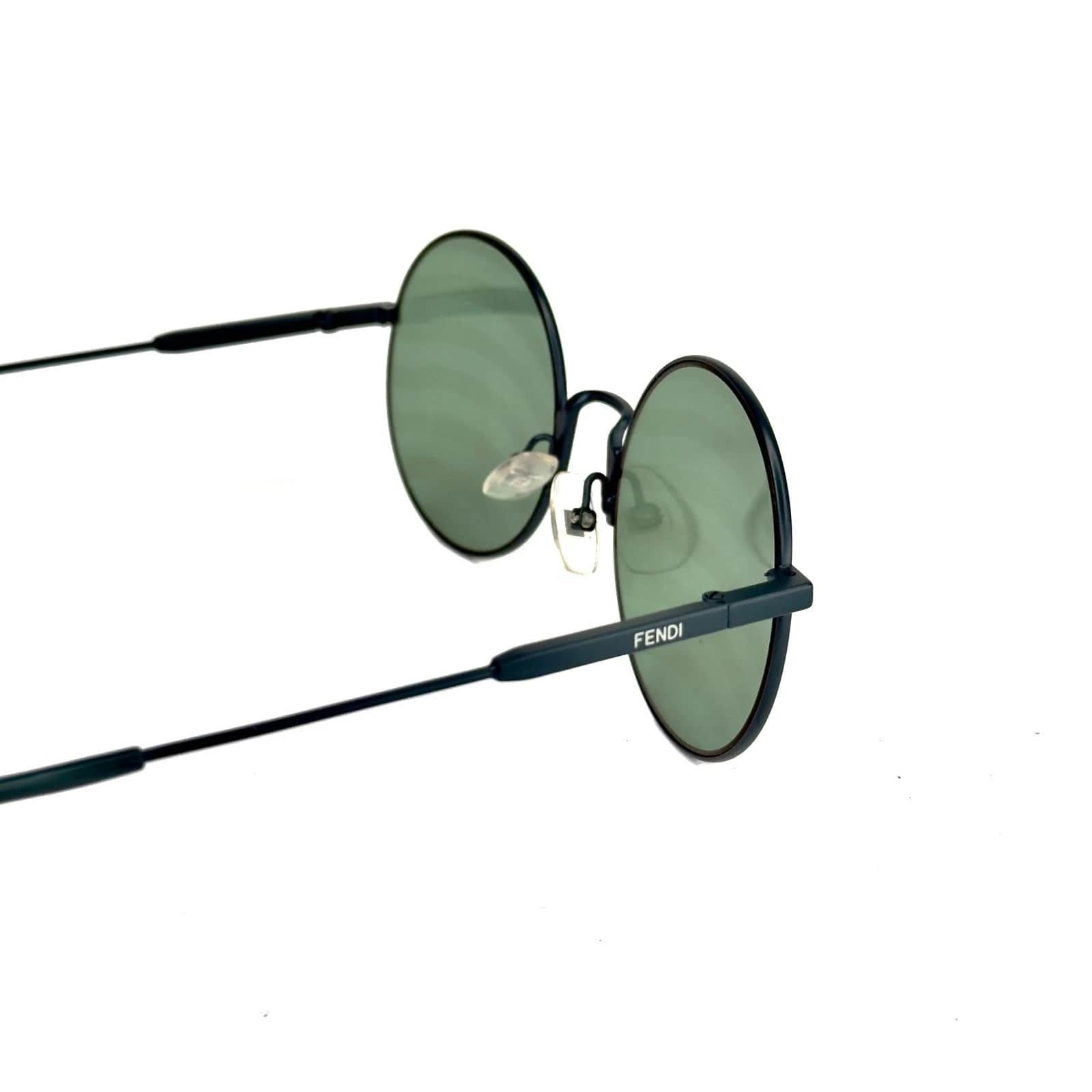 Fendi FENDI FF0248S 0248 Waves Green Mirrored Metal Sunglasses Size ONE SIZE - 3 Thumbnail